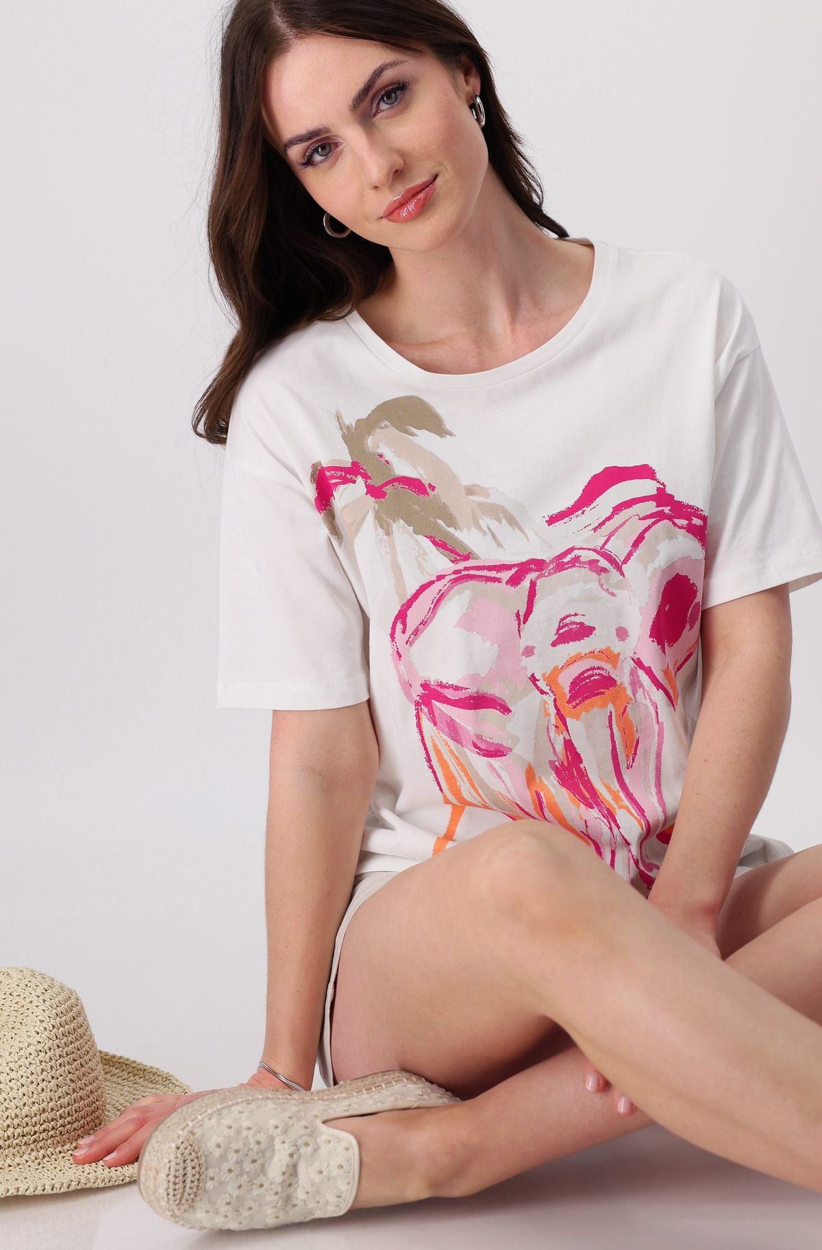 monari Damen Shirt weiß