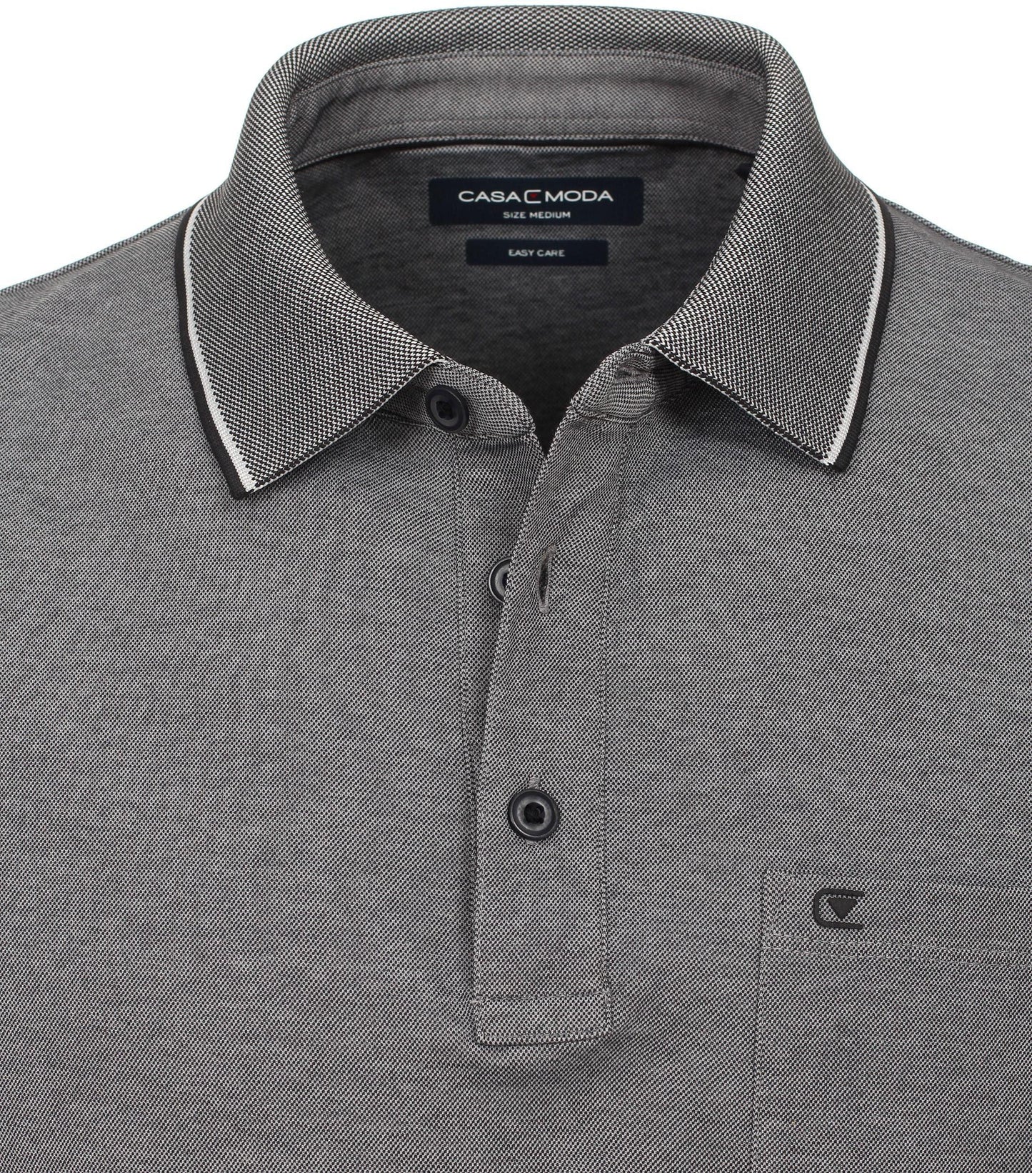 Casa Moda Herren Polo-shirt grau