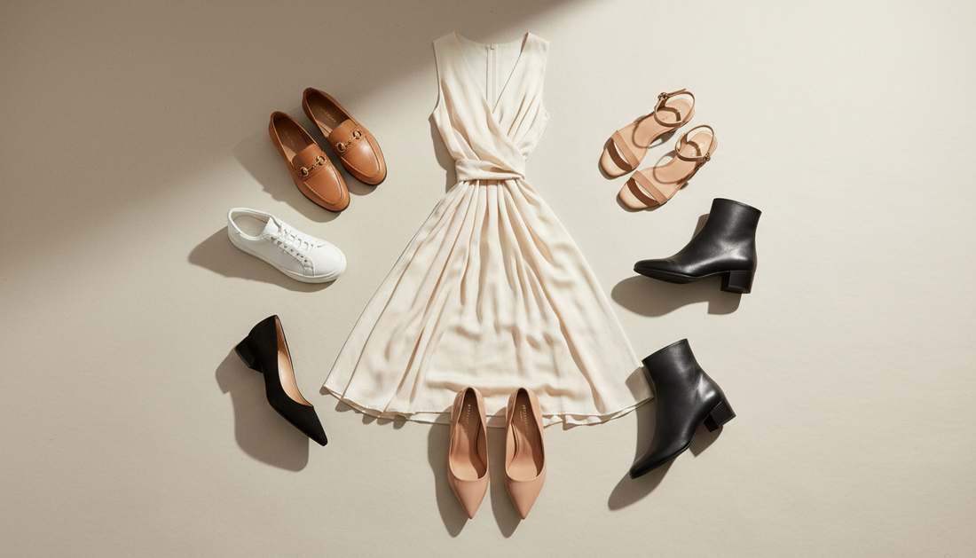 Welche Schuhe passen zum Midikleid 2026: Regeln und Tipps