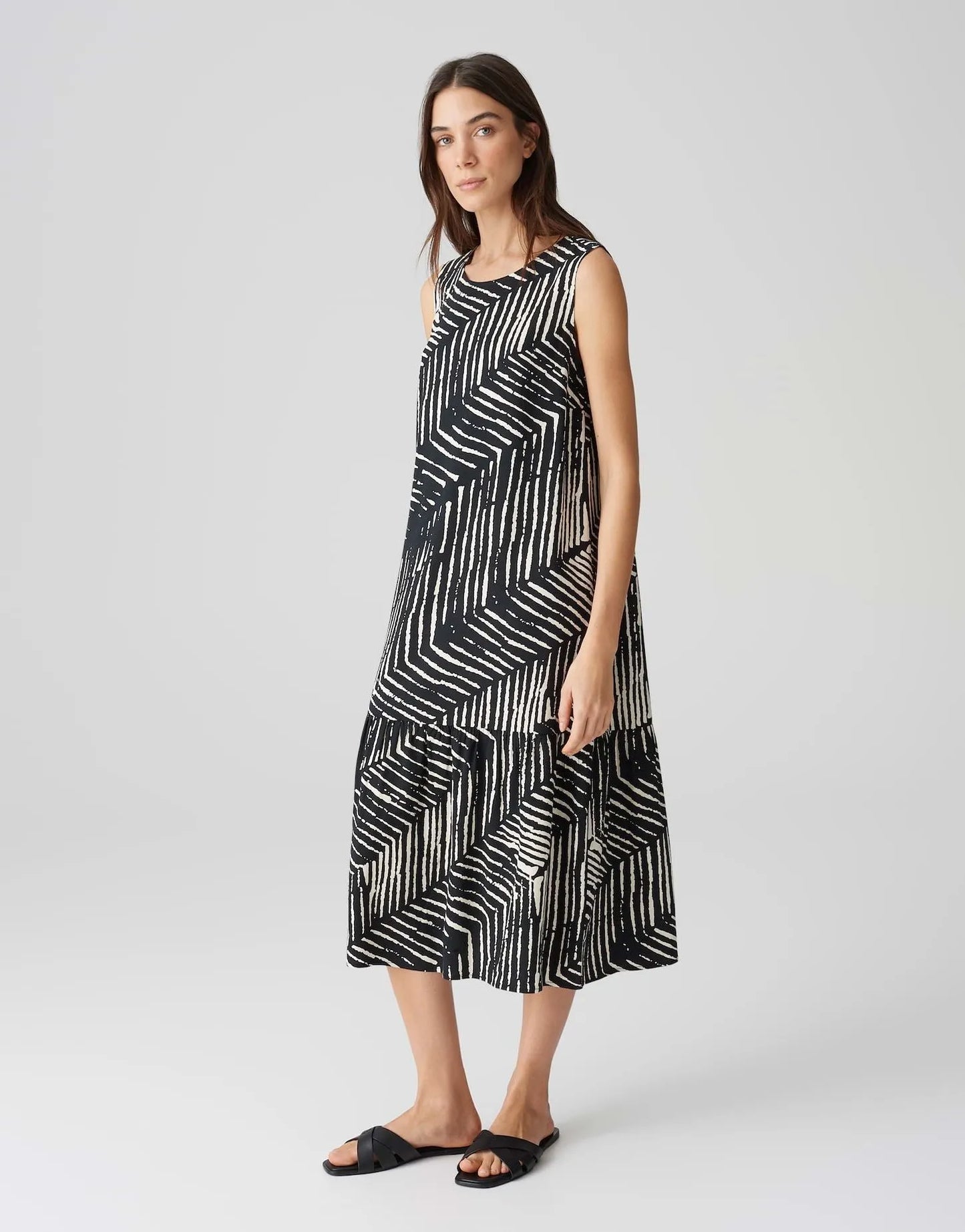 OPUS – Opus Damen Midikleid Wicy palm leaves