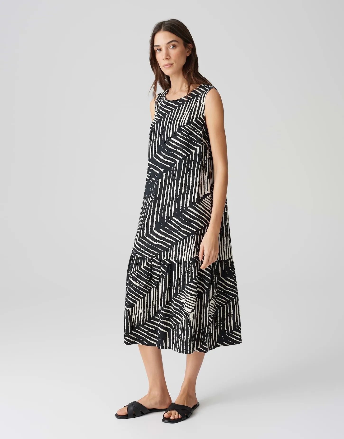 OPUS – Opus Damen Midikleid Wicy palm leaves