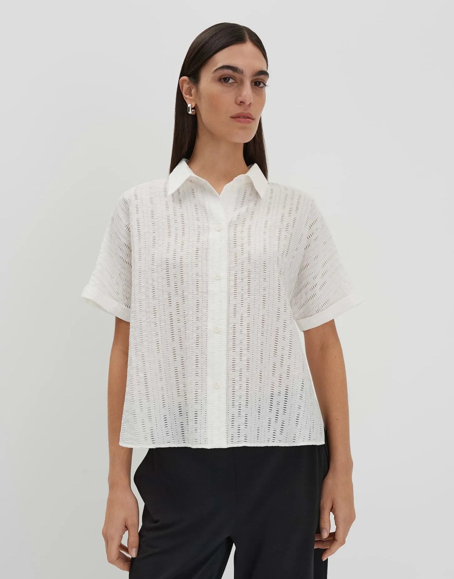 someday – someday Damen Hemdbluse Zilina structure