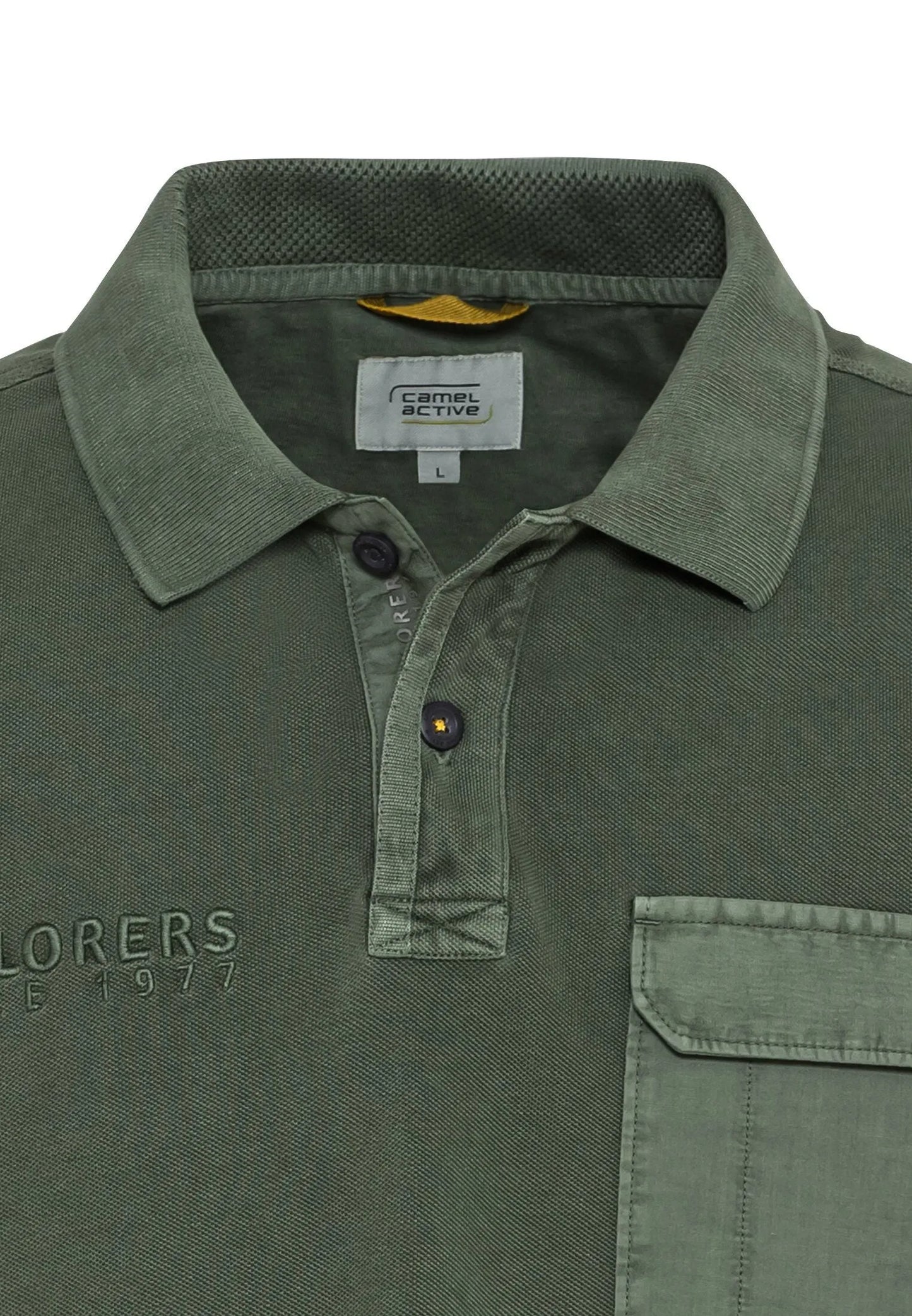 Camel Active Menswear – Camel Active Polo Shirt in Grün