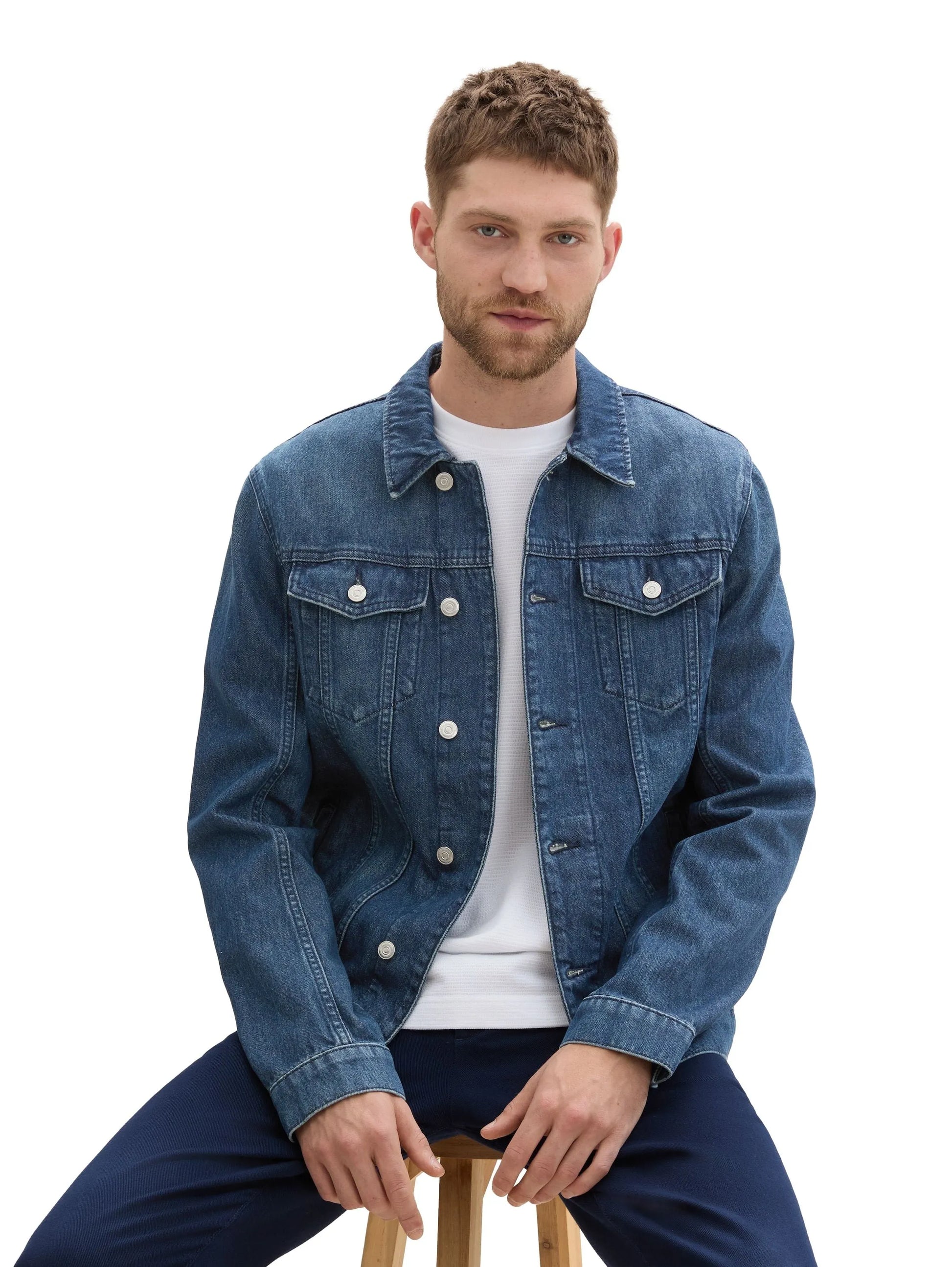 Tom Tailor – Tom Tailor Herren Basic Jeansjacke