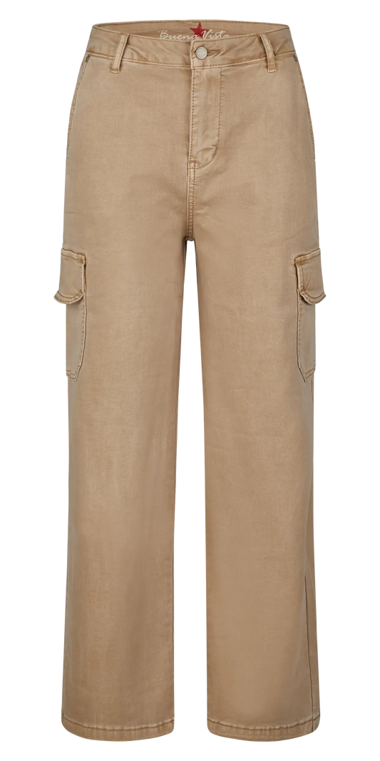 Buena Vista – Buena Vista Damen Jeans Wide Leg Cargo stretch twill