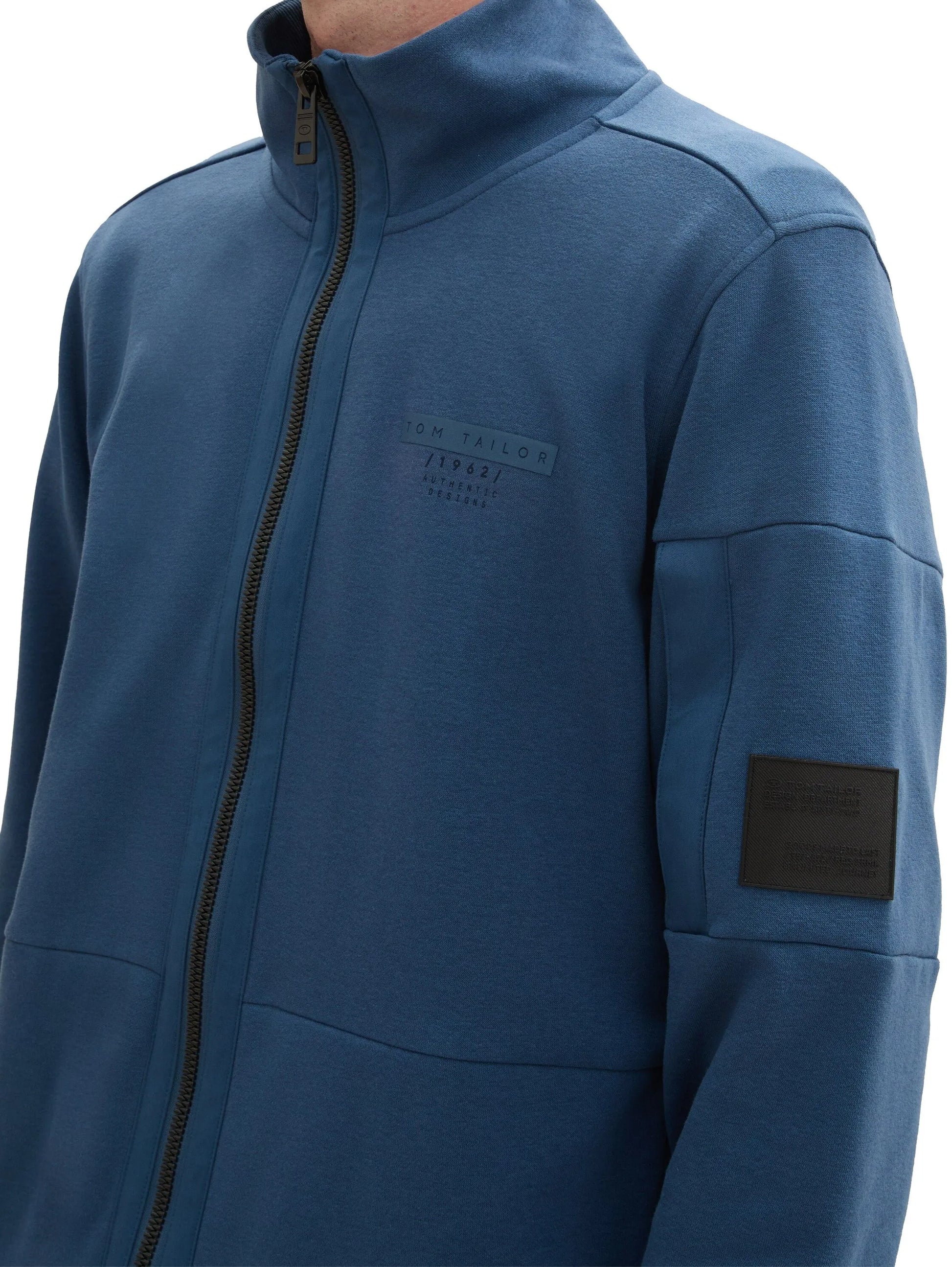 Tom Tailor GmbH – Tom Tailor Herren Sweatjacke mit Stehkragen