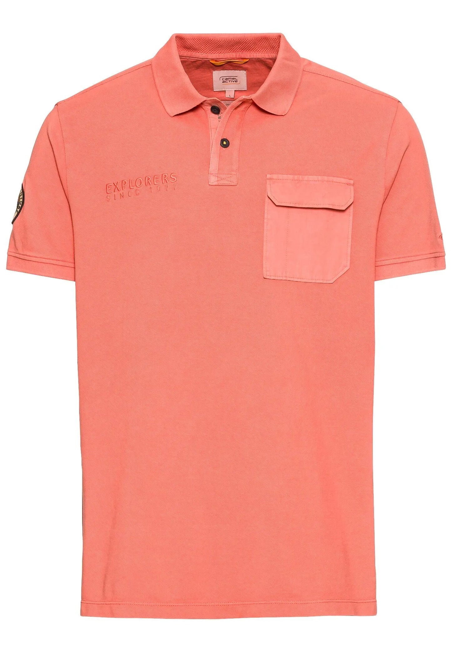 Camel Active Menswear – Camel Active Herren Poloshirt aus zertifiziertem Organic Cotton