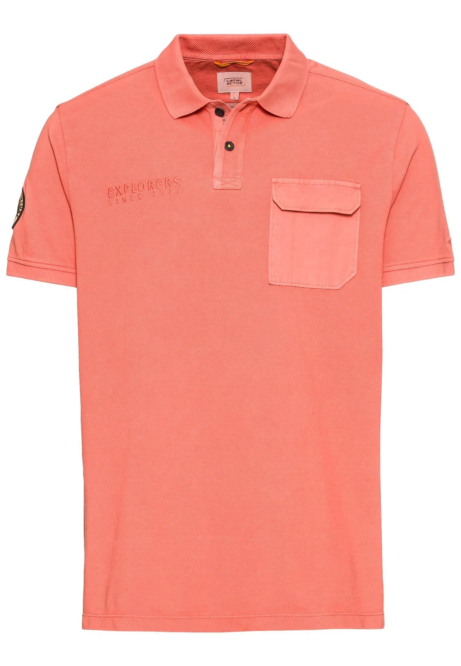 Camel Active Menswear – Camel Active Herren Poloshirt aus zertifiziertem Organic Cotton