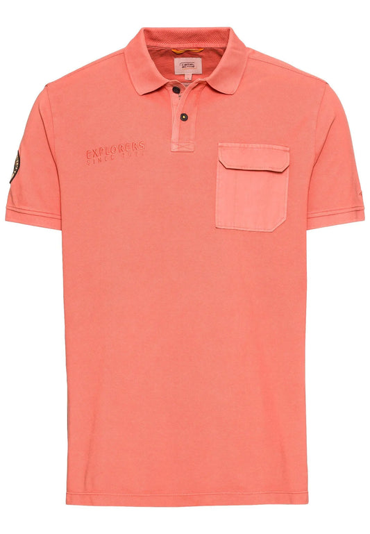 Camel Active Menswear – Camel Active Herren Poloshirt aus zertifiziertem Organic Cotton