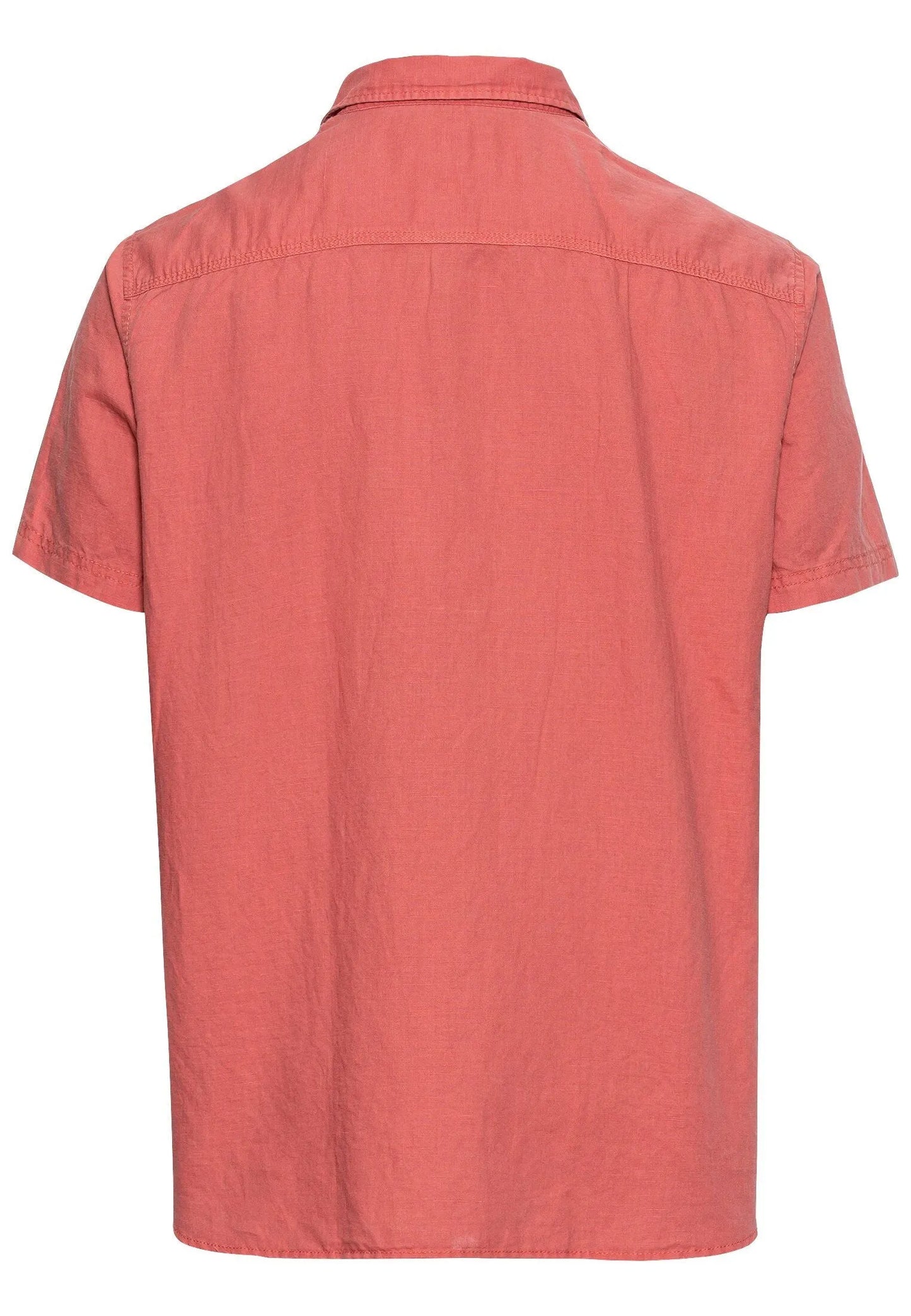 Camel Active Menswear – Camel Active Herren Kurzarm Hemd aus einem Leinen-Baumwoll-Mix