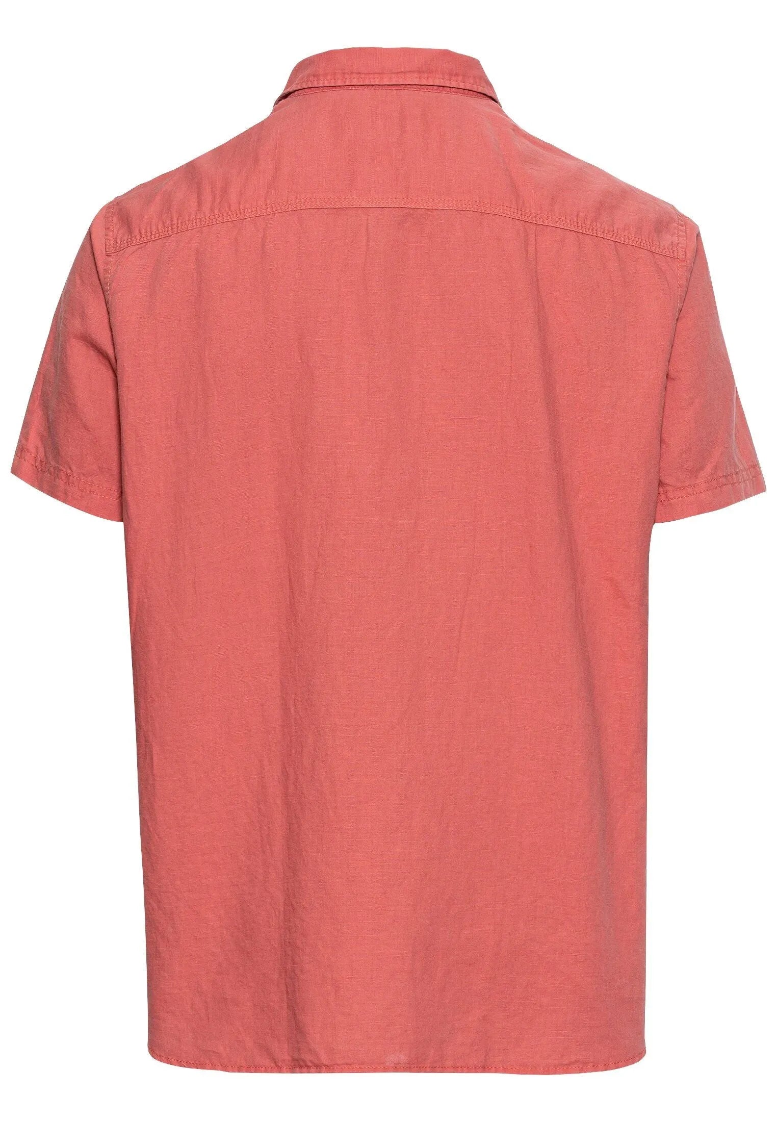 Camel Active Menswear – Camel Active Herren Kurzarm Hemd aus einem Leinen-Baumwoll-Mix