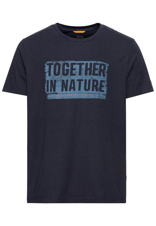 Camel Active Menswear – Camel Active Herren Jersey T-Shirt aus zertifiziertem Organic Cotton