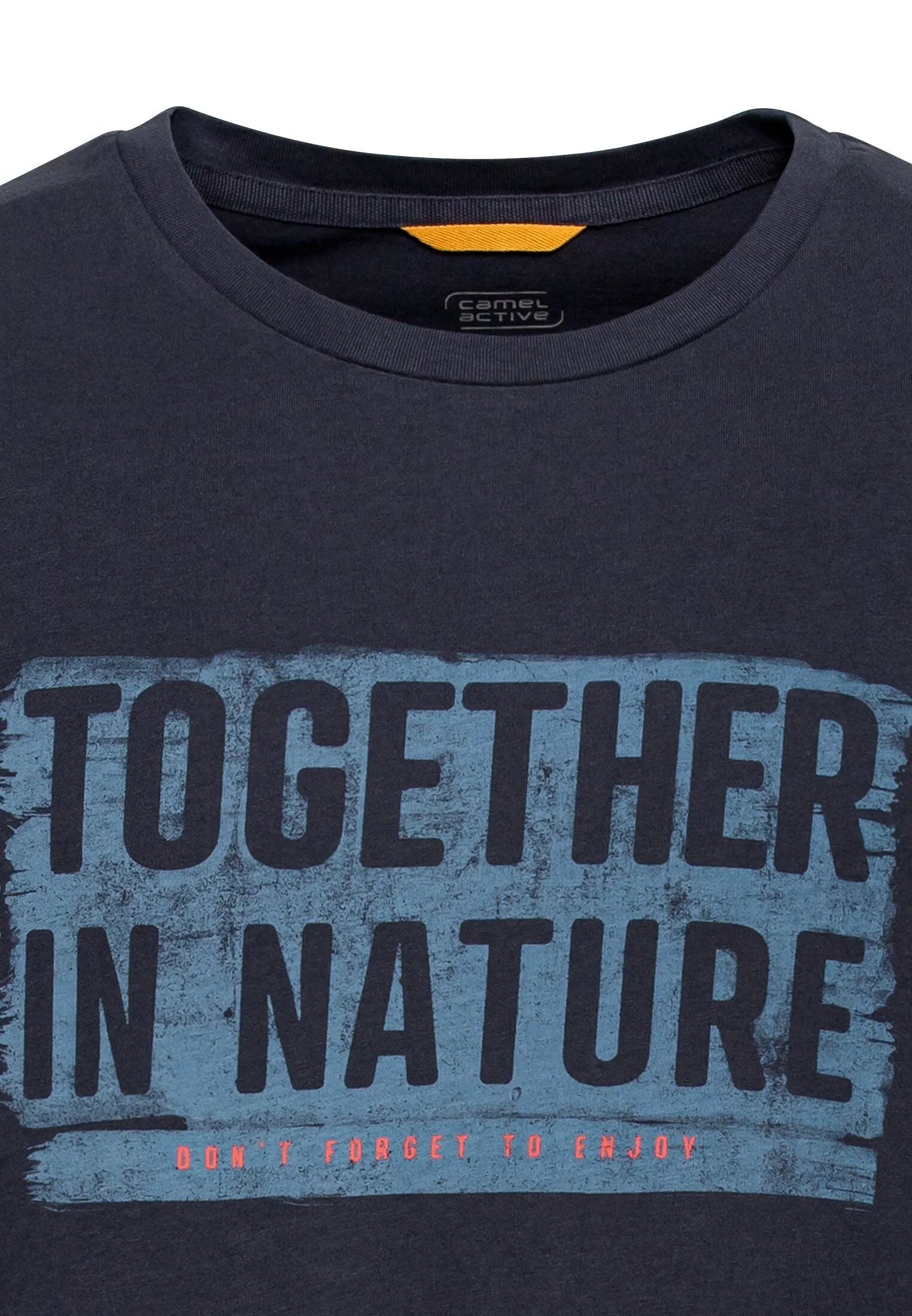 Camel Active Menswear – Camel Active Herren Jersey T-Shirt aus zertifiziertem Organic Cotton