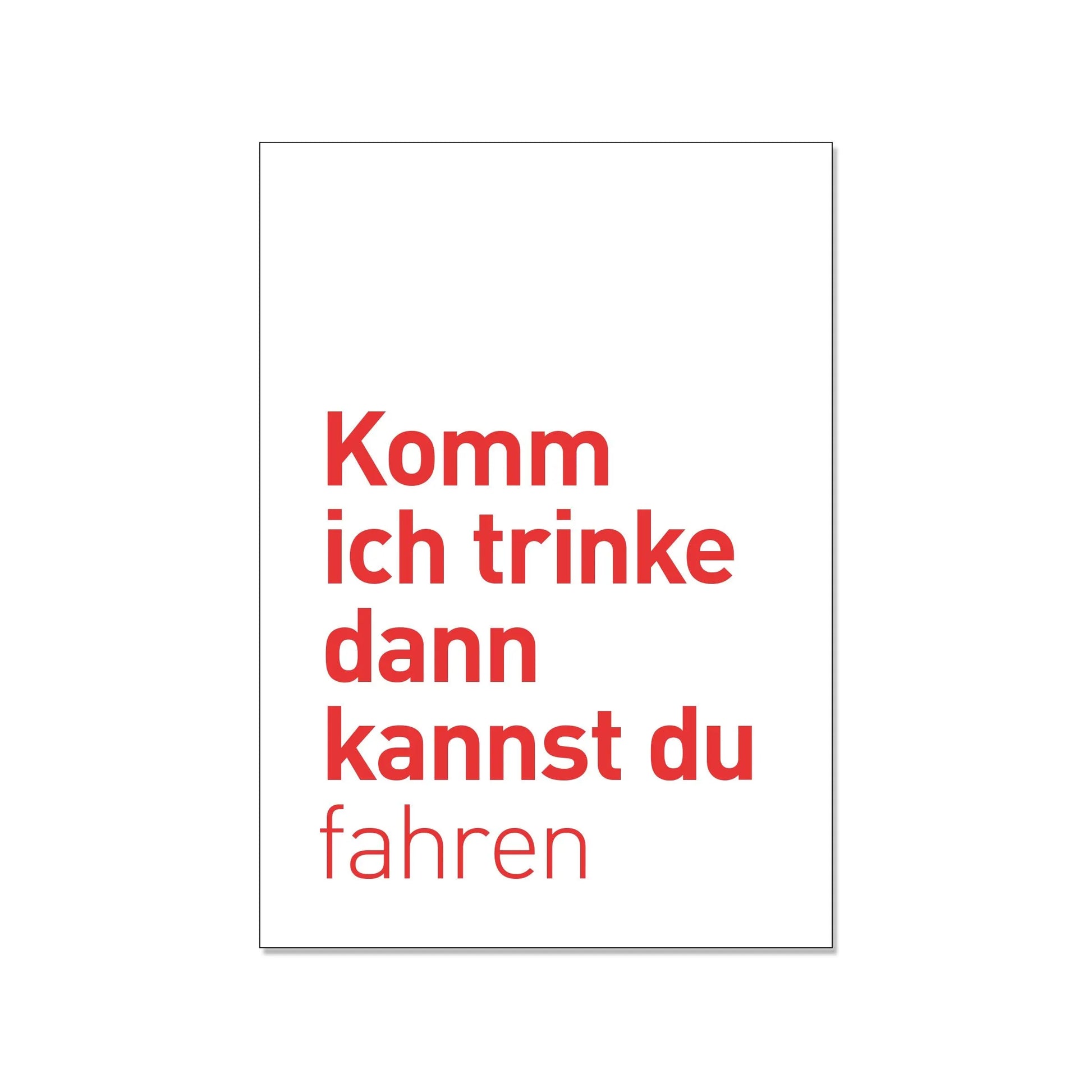 17;30 Hamburg – 17;30 Postkarte hoch, komm, ich trinke, dann kannst du fahren