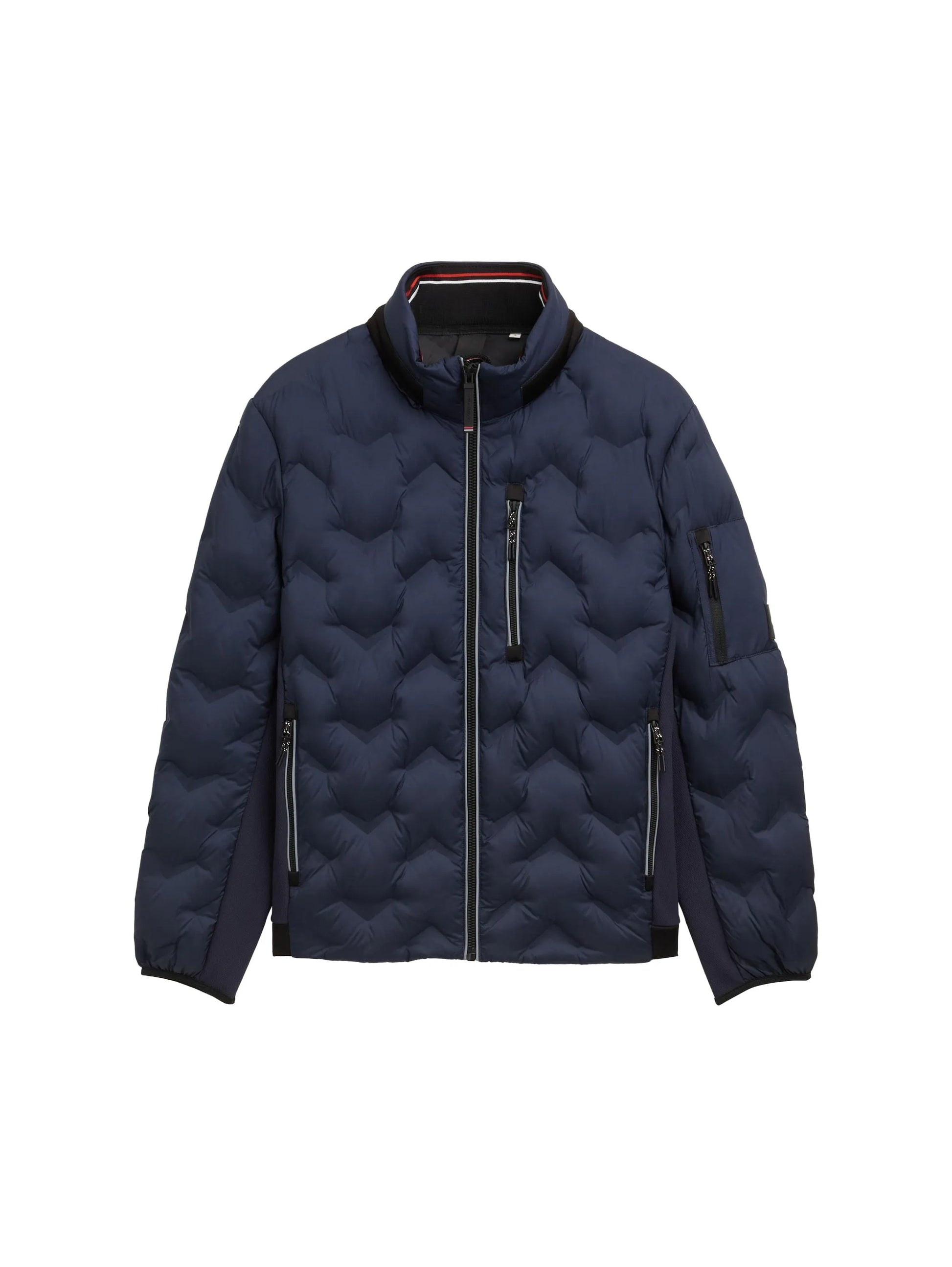 Tom Tailor – Tom Tailor Hybrid Steppjacke mit verstaubarer Kapuze