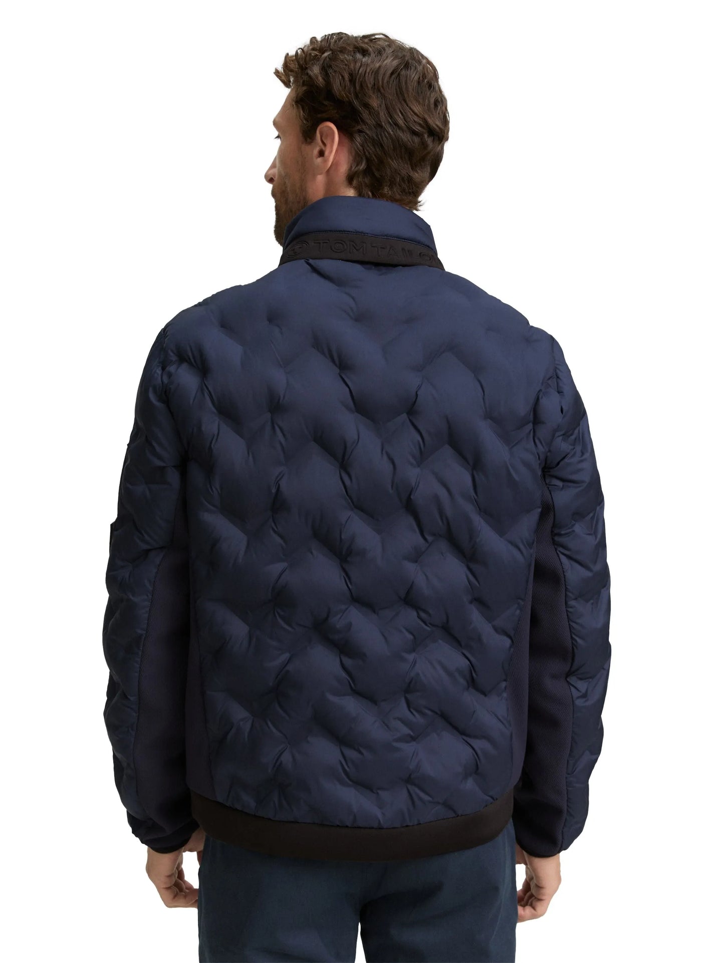 Tom Tailor – Tom Tailor Hybrid Steppjacke mit verstaubarer Kapuze