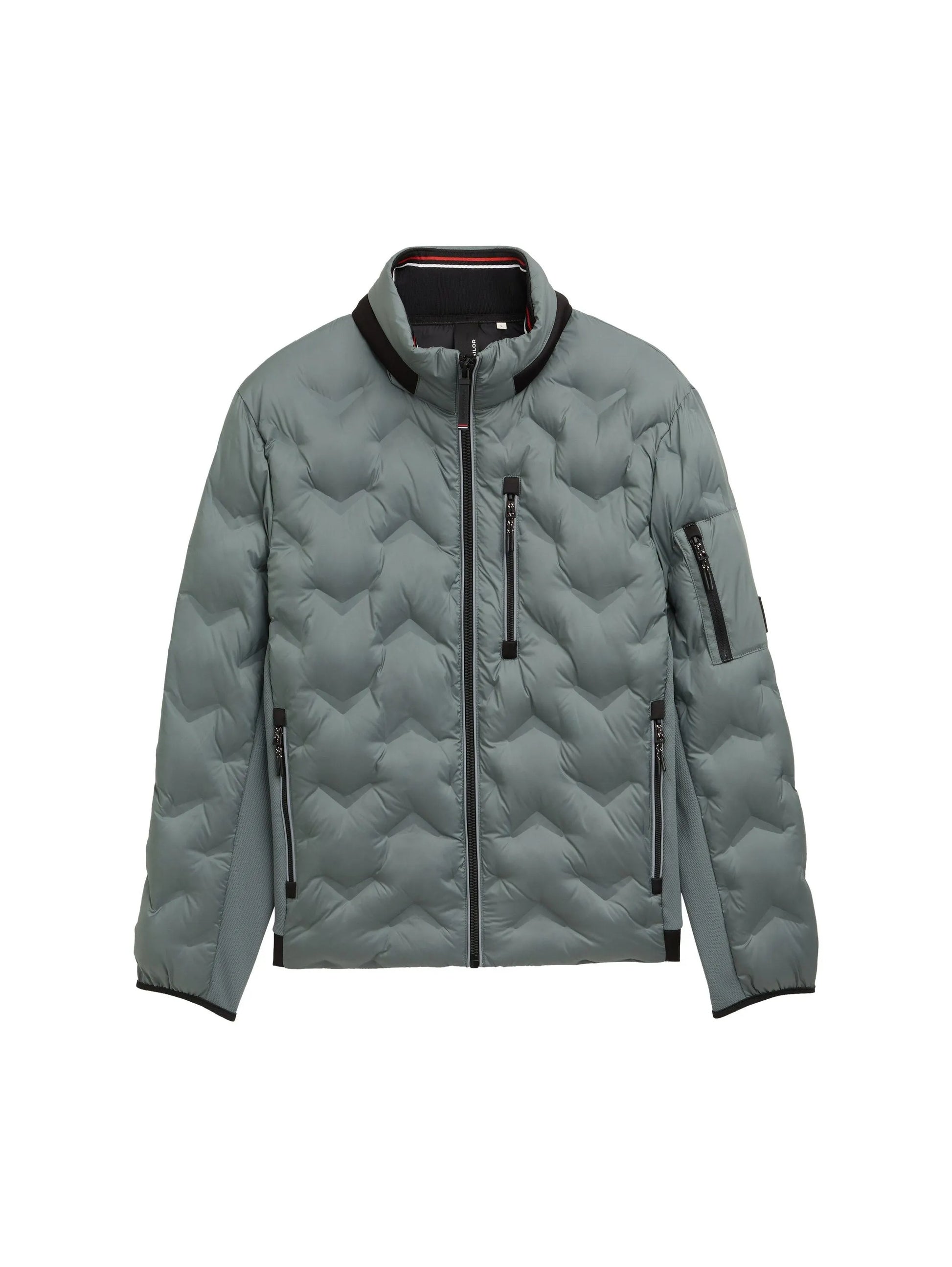 Tom Tailor – Tom Tailor Hybrid Steppjacke mit verstaubarer Kapuze