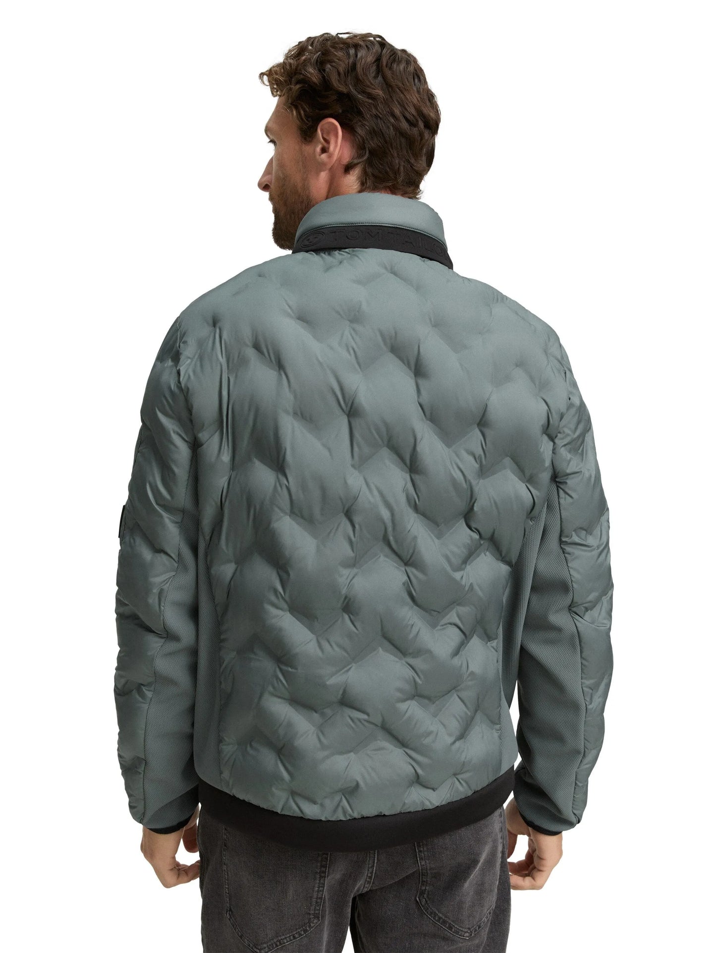 Tom Tailor – Tom Tailor Hybrid Steppjacke mit verstaubarer Kapuze