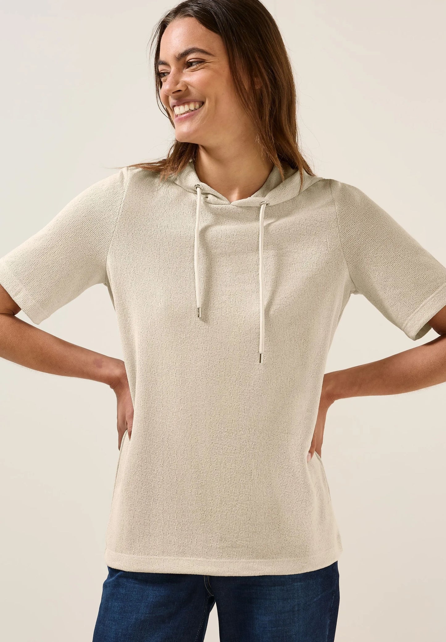 Cecil – Cecil Damen Crepe Hoodie-Shirt