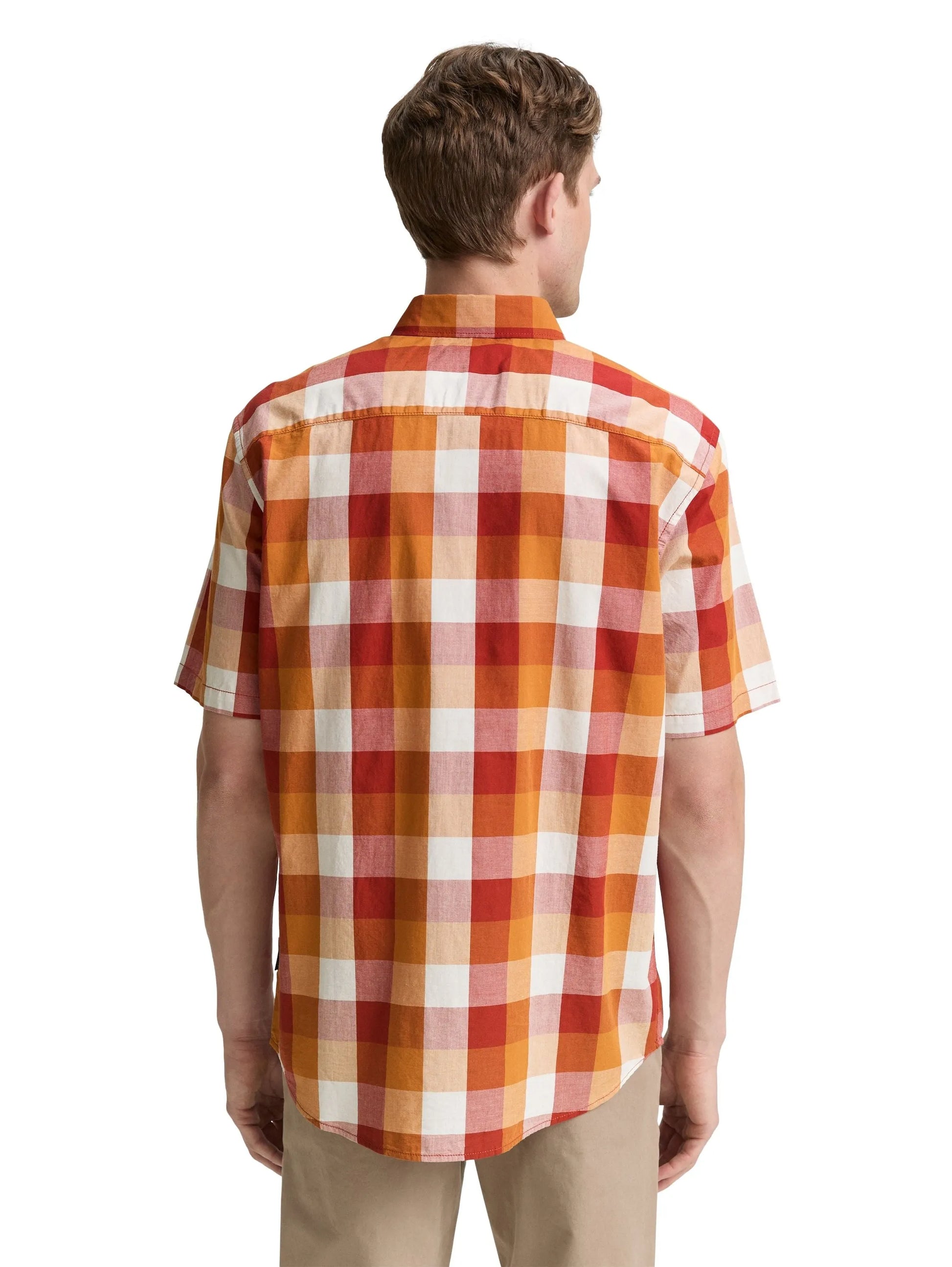 Tom Tailor – Casa Moda Herren Kurzarmhemd kariert