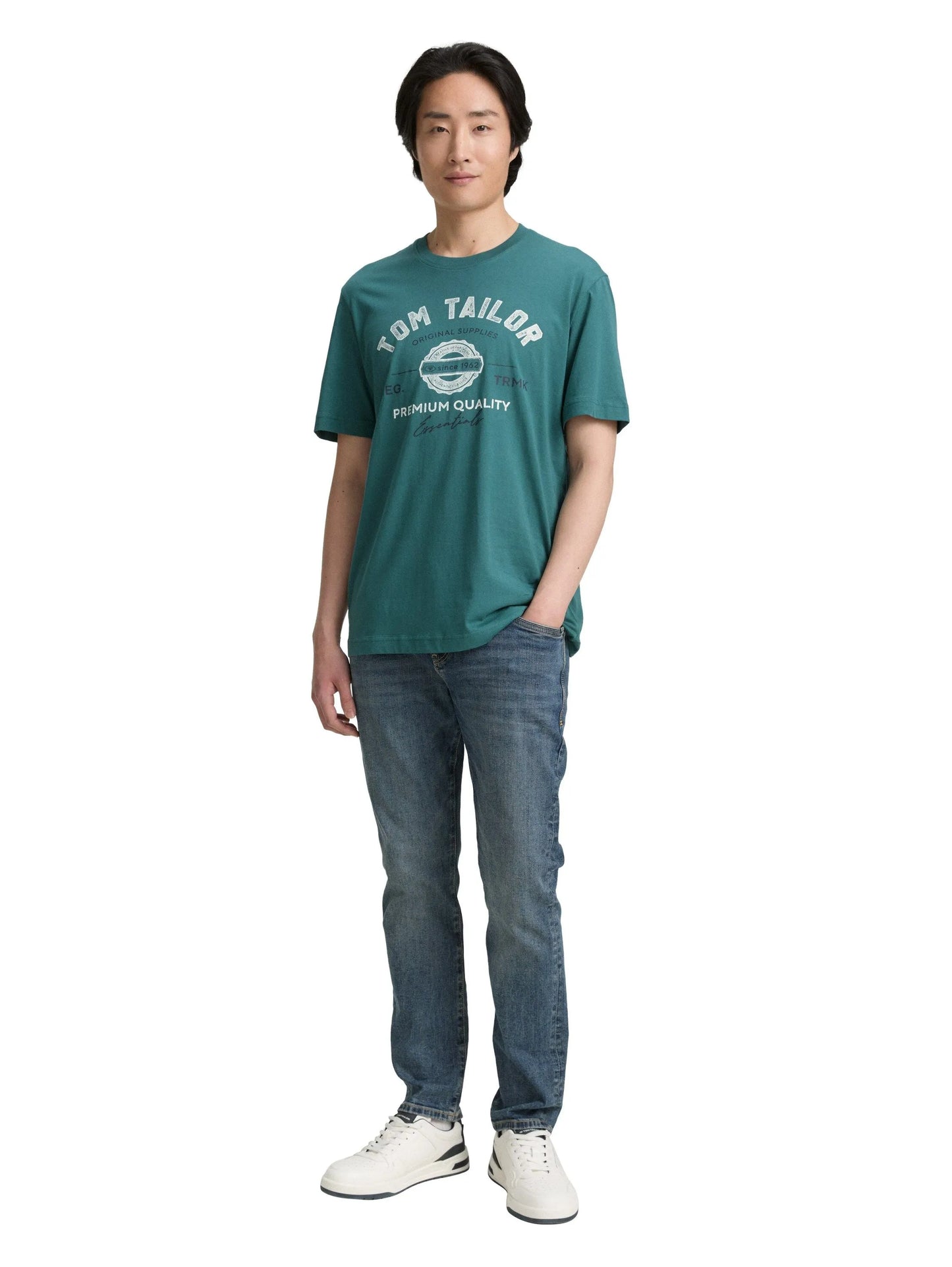 Tom Tailor – Tom Tailor Herren T-Shirt mit Logo-Print