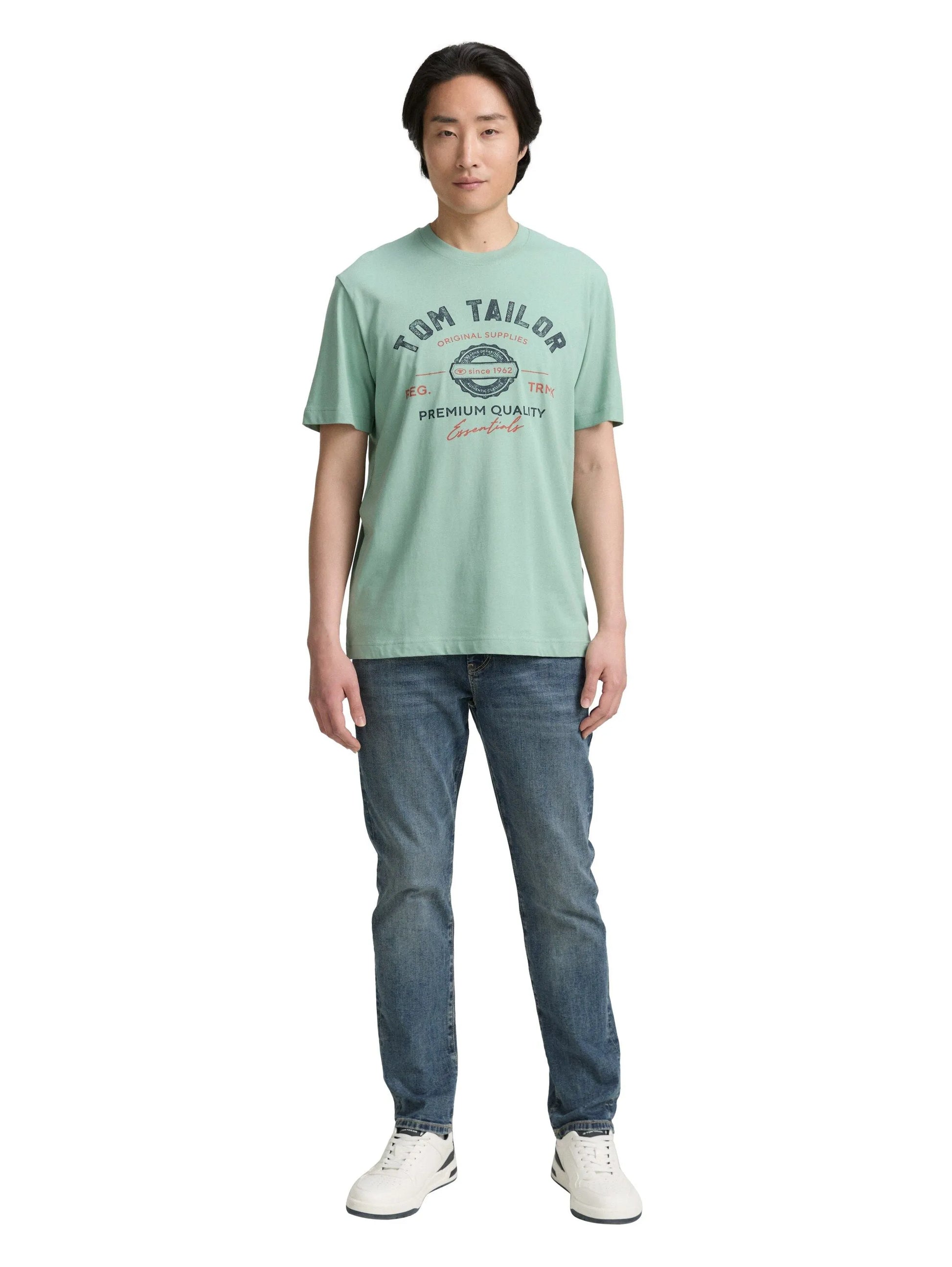 Tom Tailor – Tom Tailor Herren T-Shirt mit Logo-Print