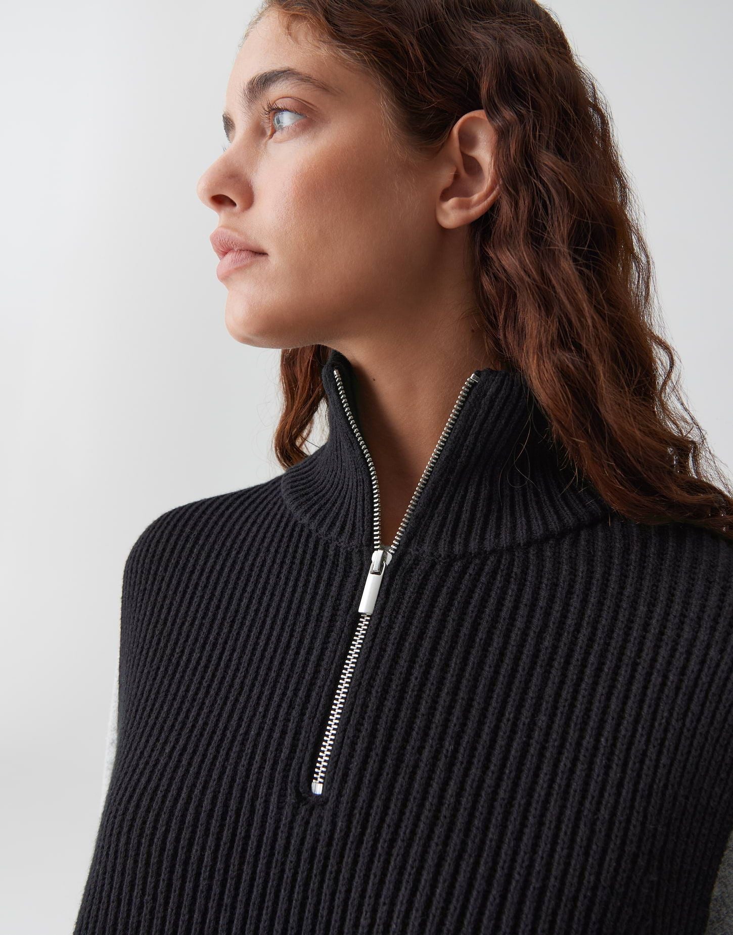 Opus Damen Weste schwarz