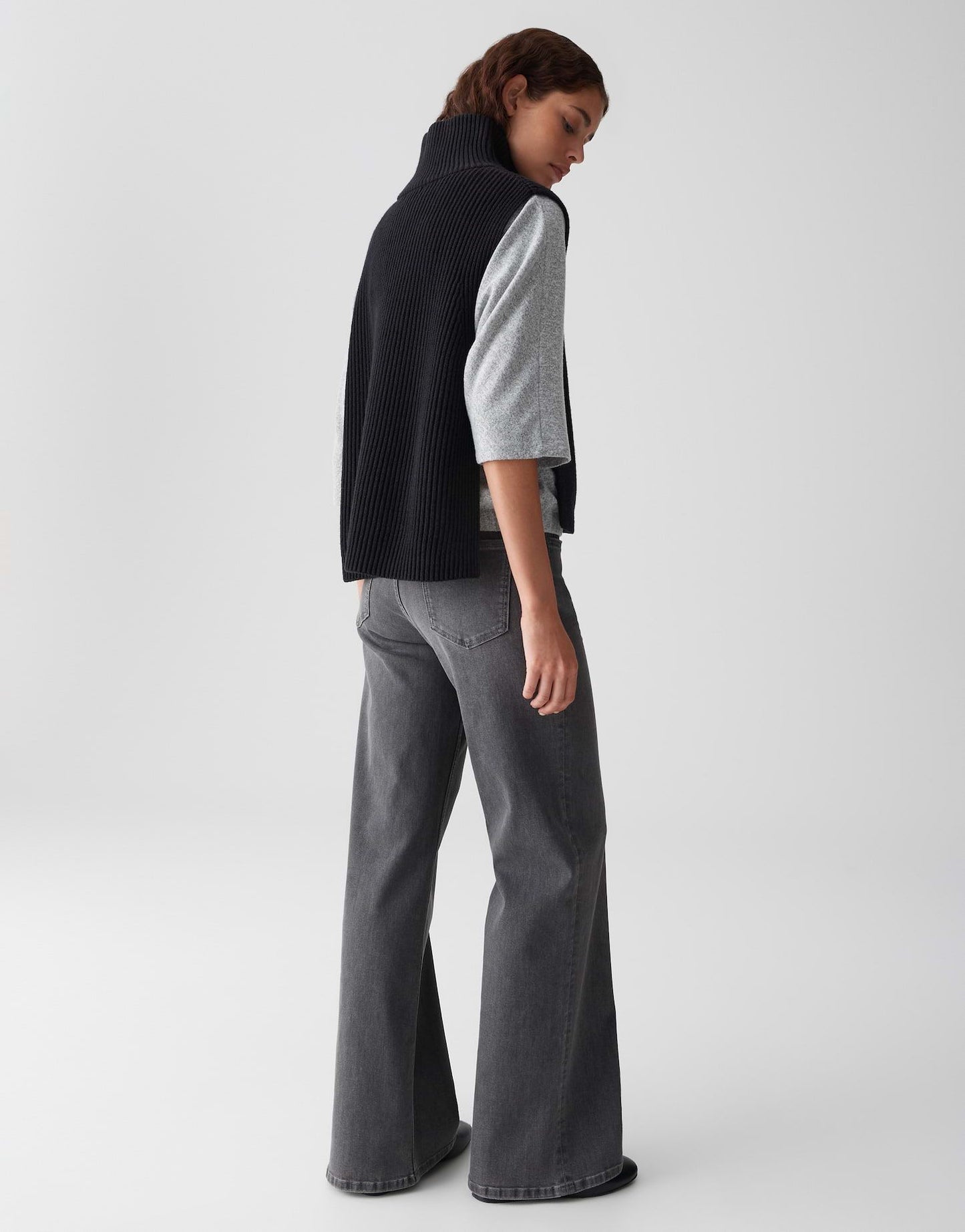 Opus Damen Weste schwarz