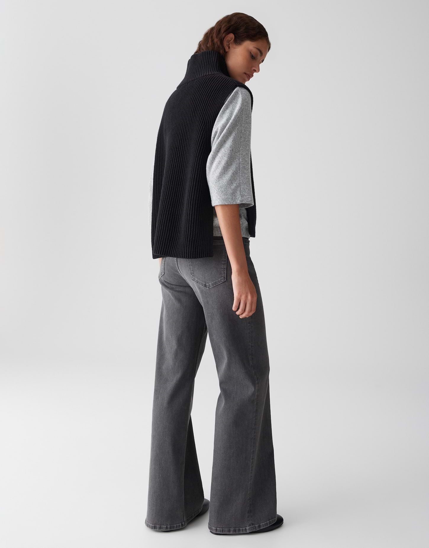 Opus Damen Weste schwarz