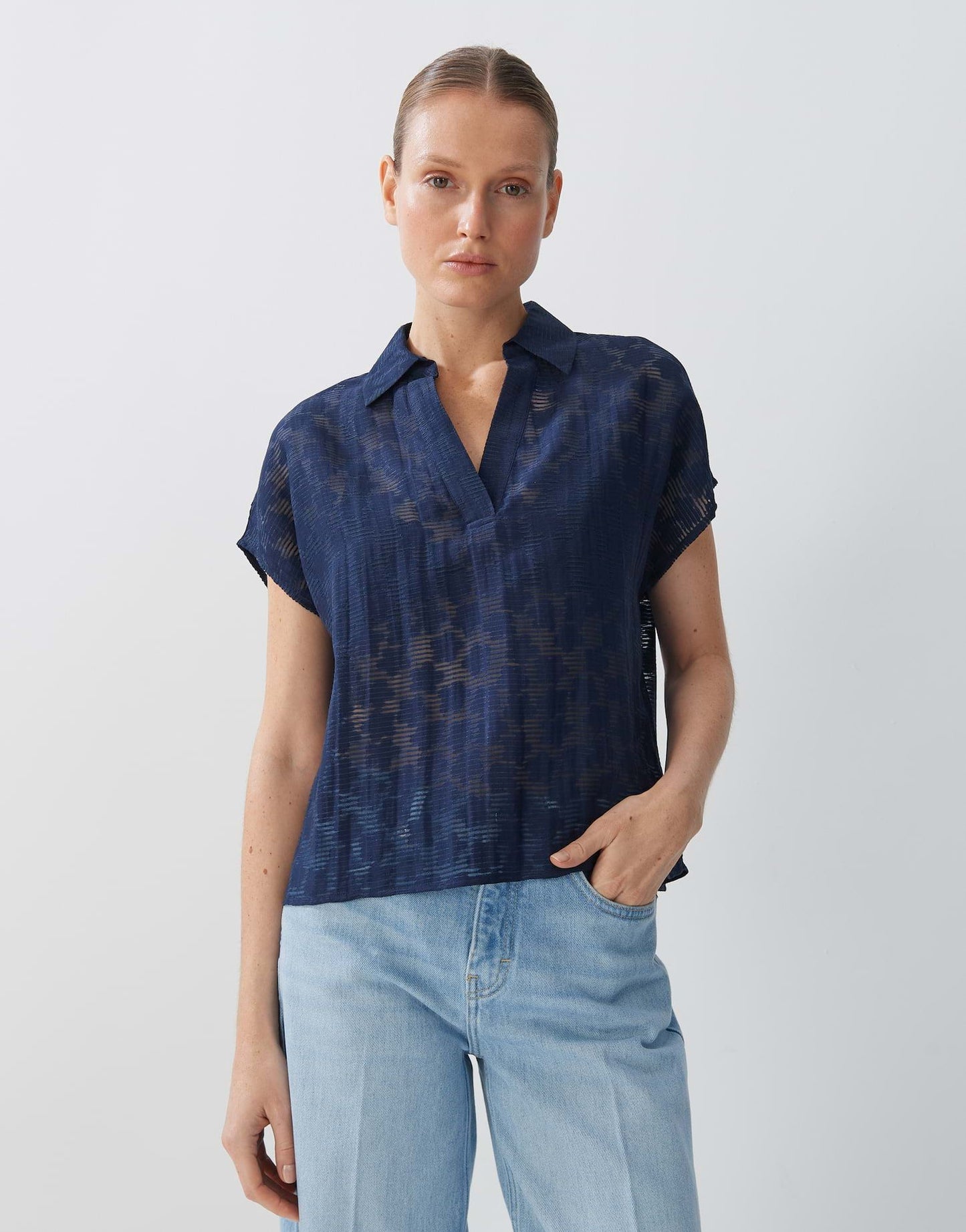 someday Damen Bluse blau