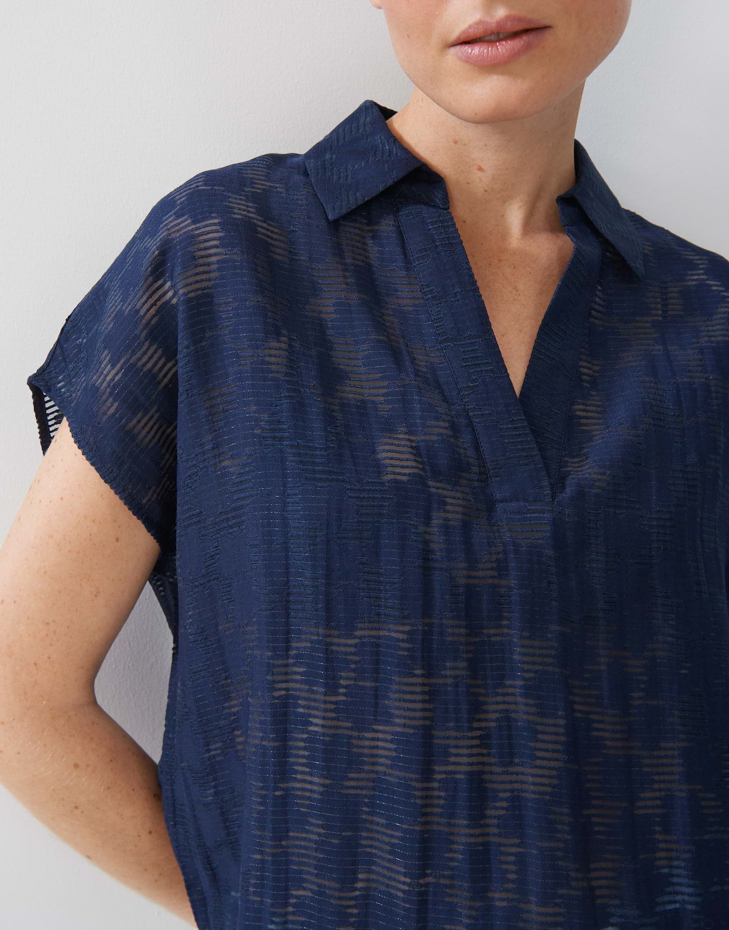 someday Damen Bluse blau