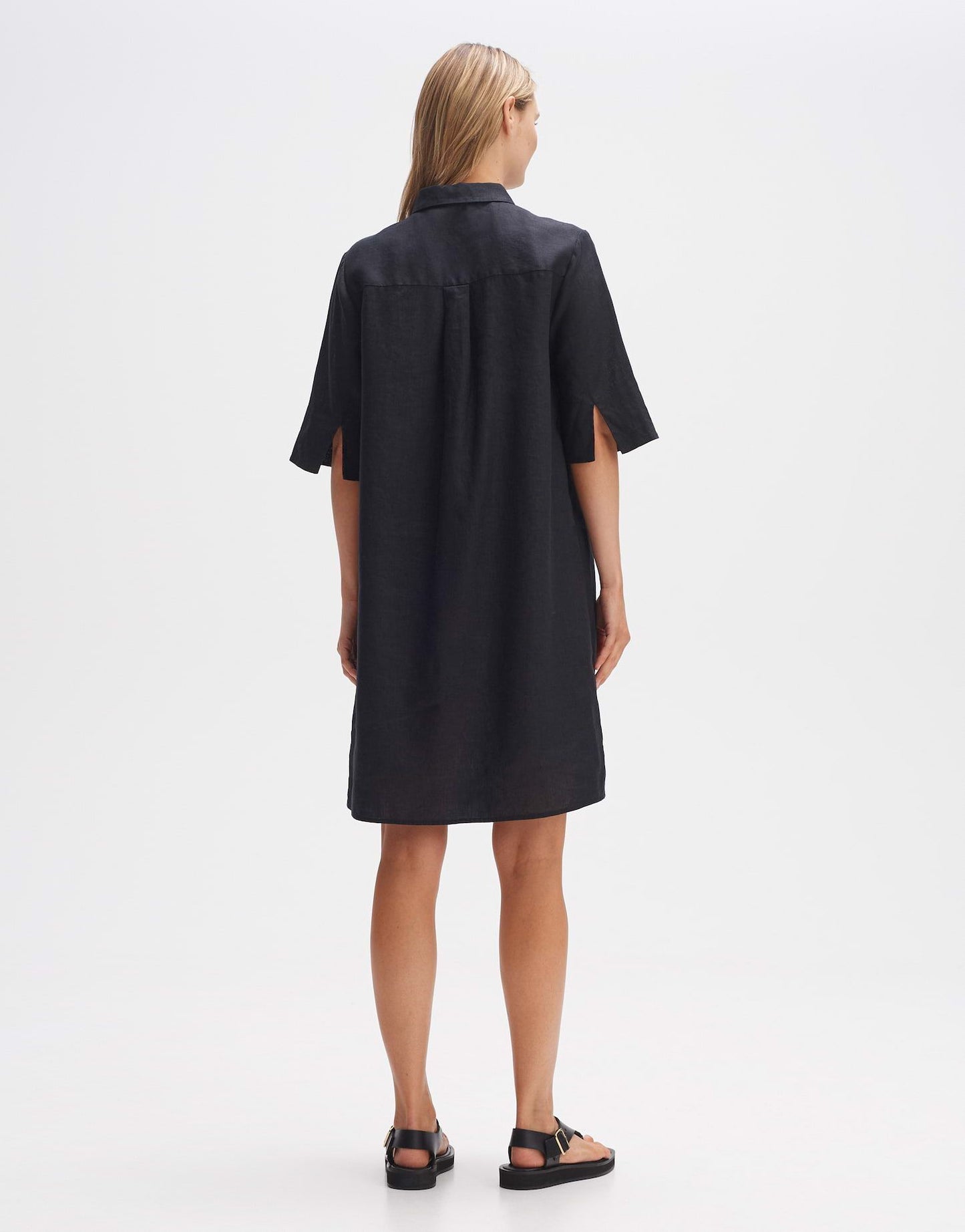 OPUS Damen Blusenkleid schwarz