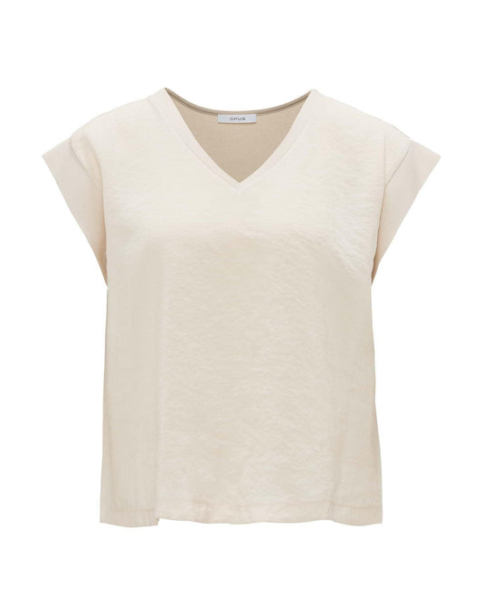 Opus Damen T-Shirt Saduna 44 beige