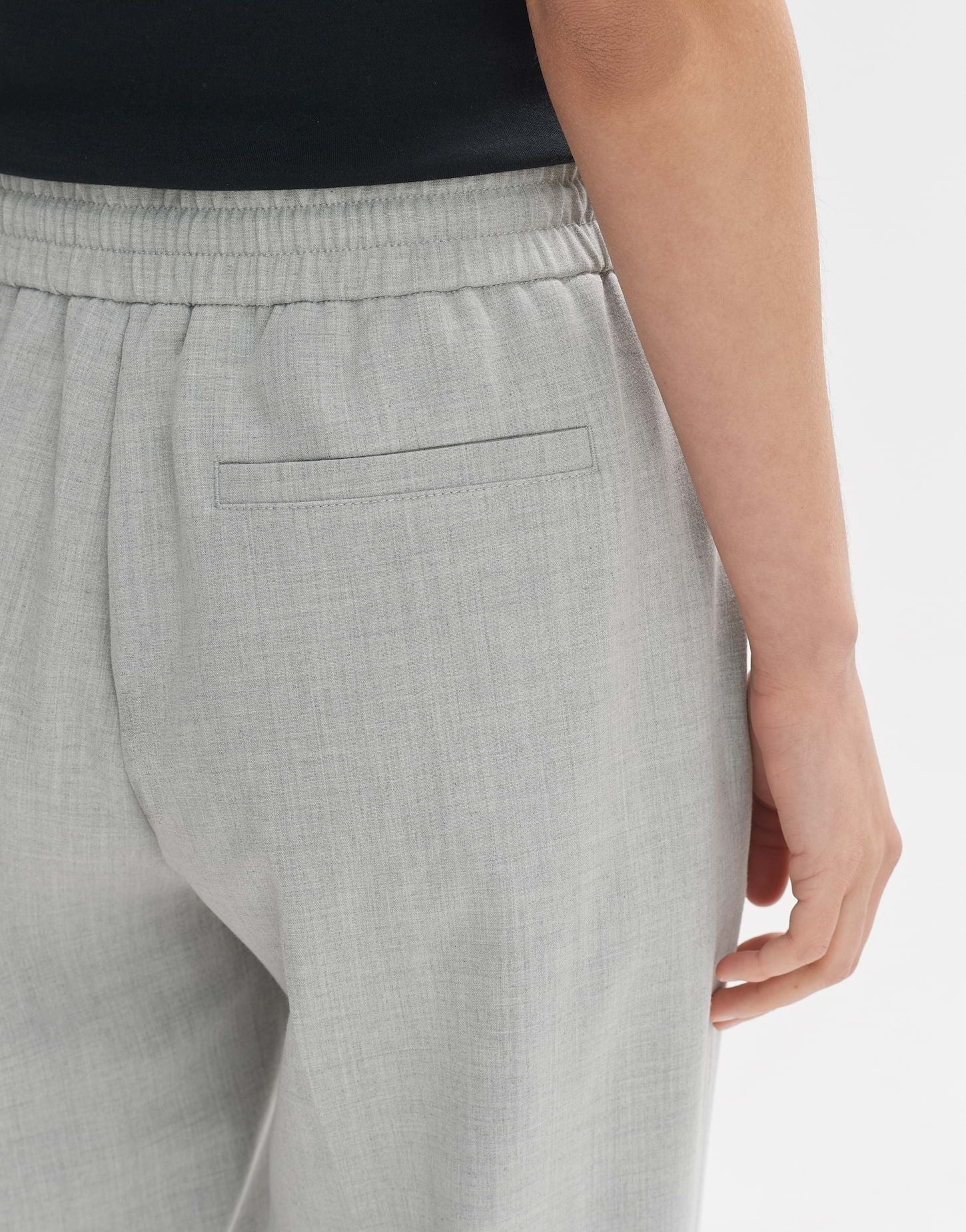 Opus Damen Tuchhose Melosi grau