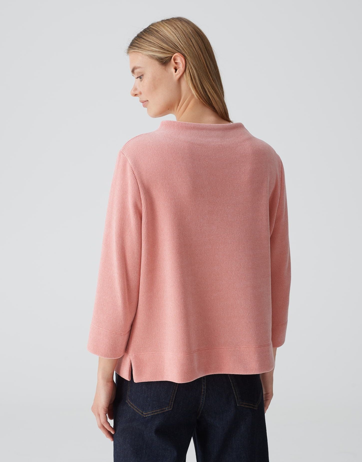 Opus Damen Sweat-Jacke Gelvet rosa