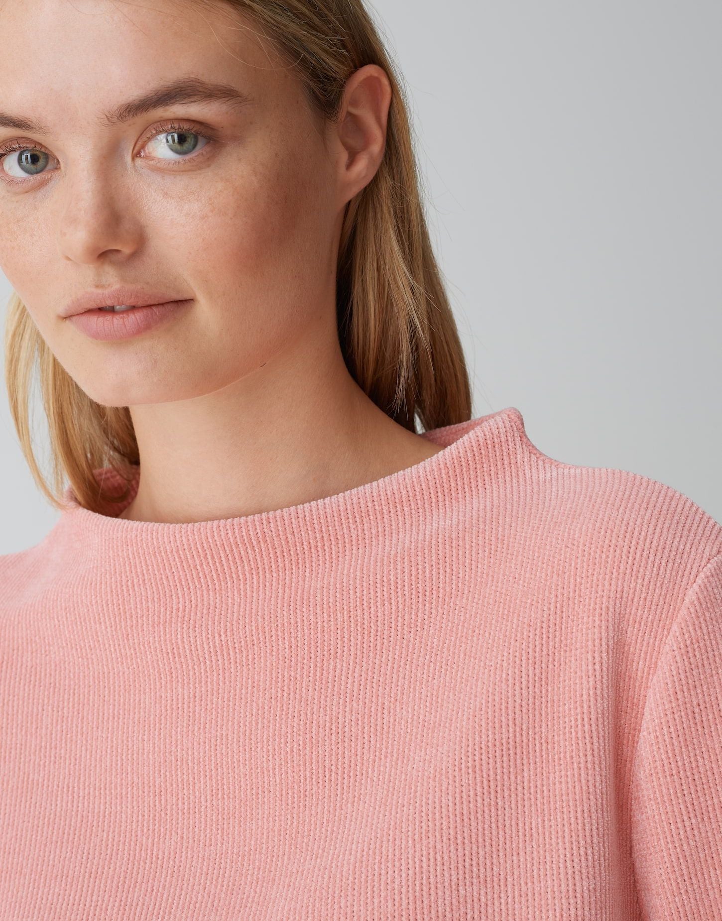 Opus Damen Sweat-Jacke Gelvet rosa
