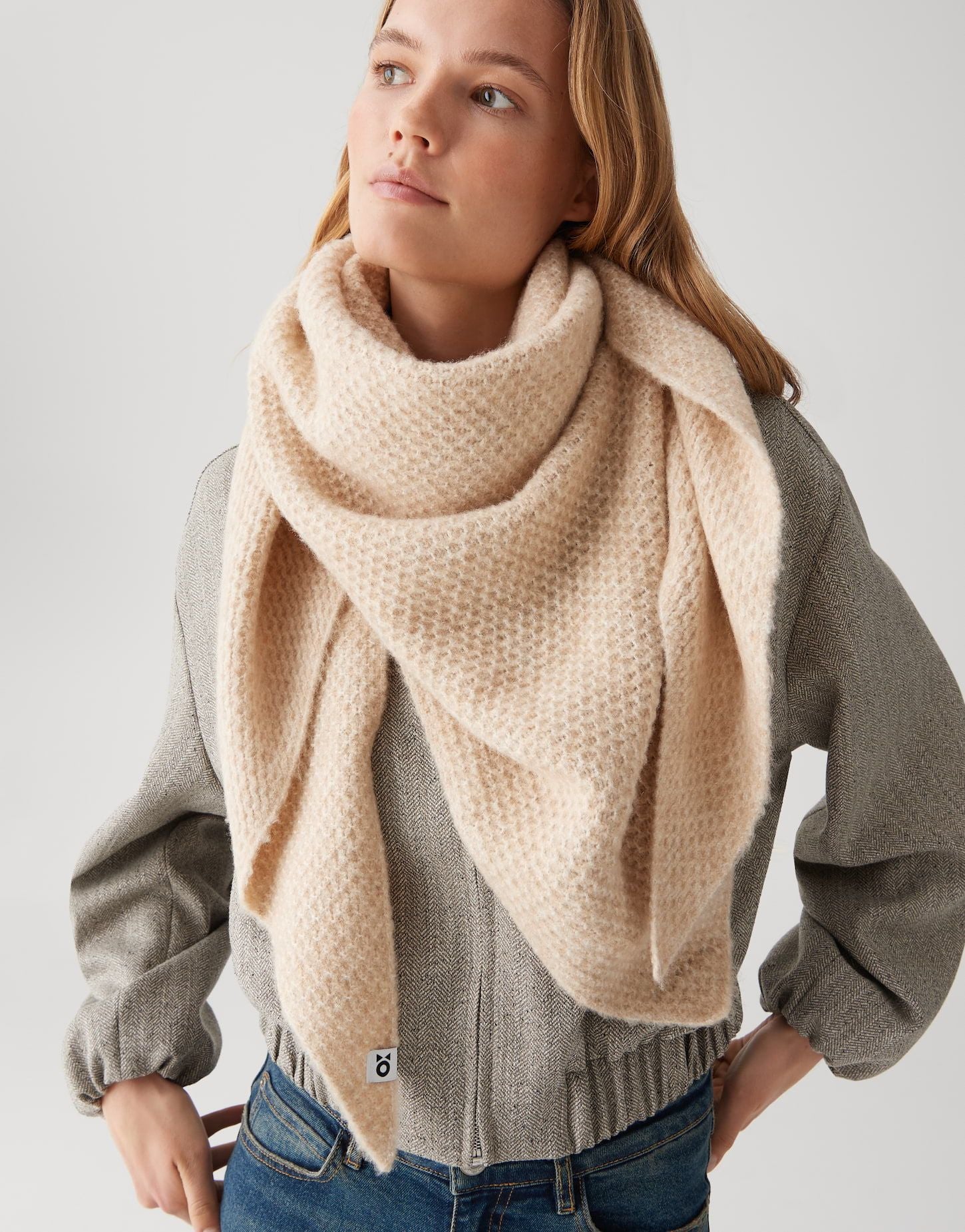 Opus Damen Schal beige