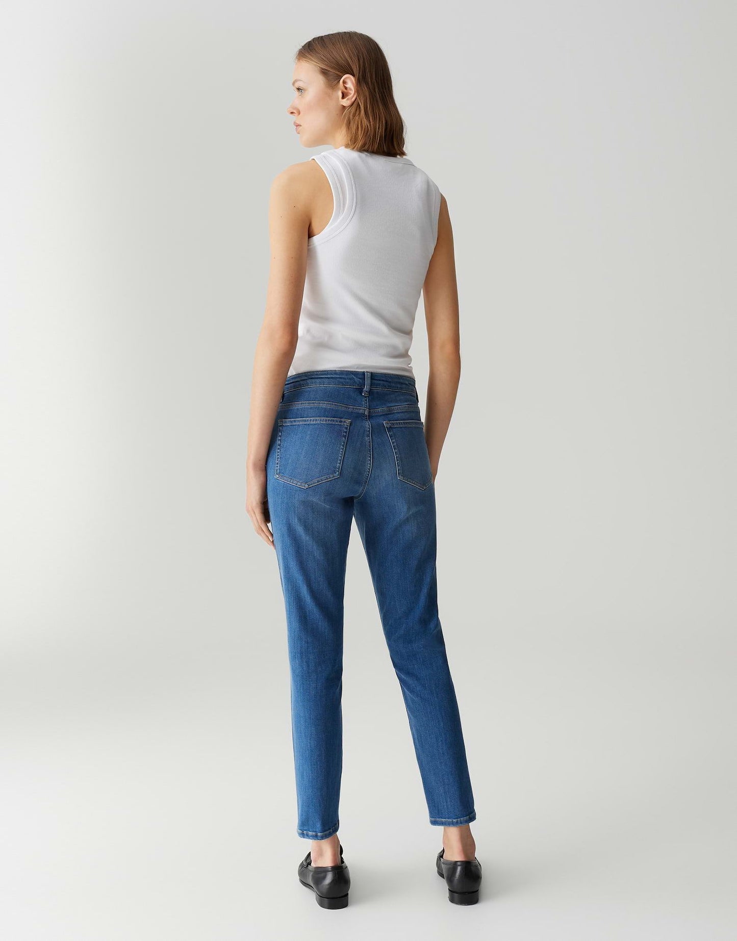 Opus Damen Jeans Enja ease blau