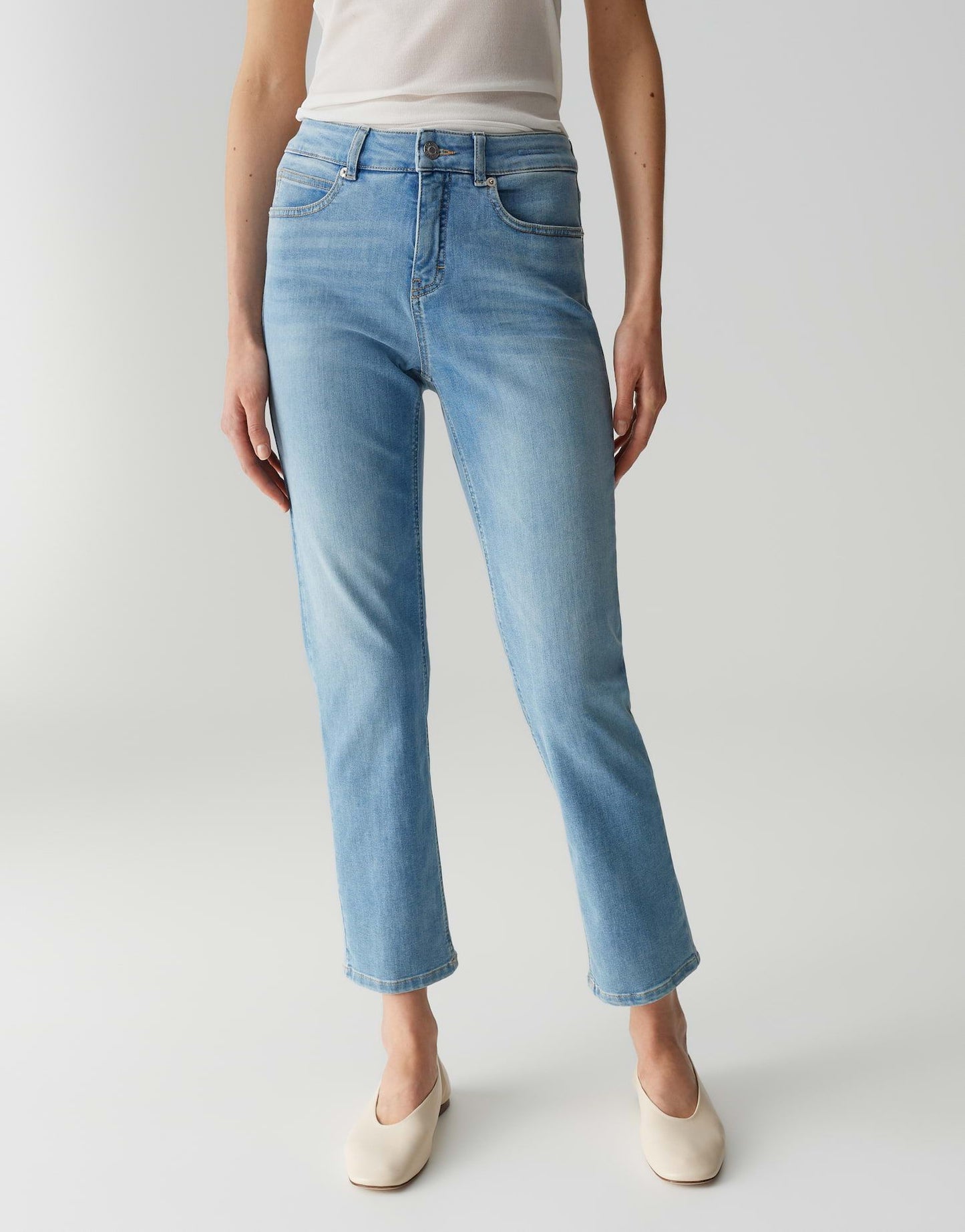 Opus Pants Damen Jeans Melly base blau