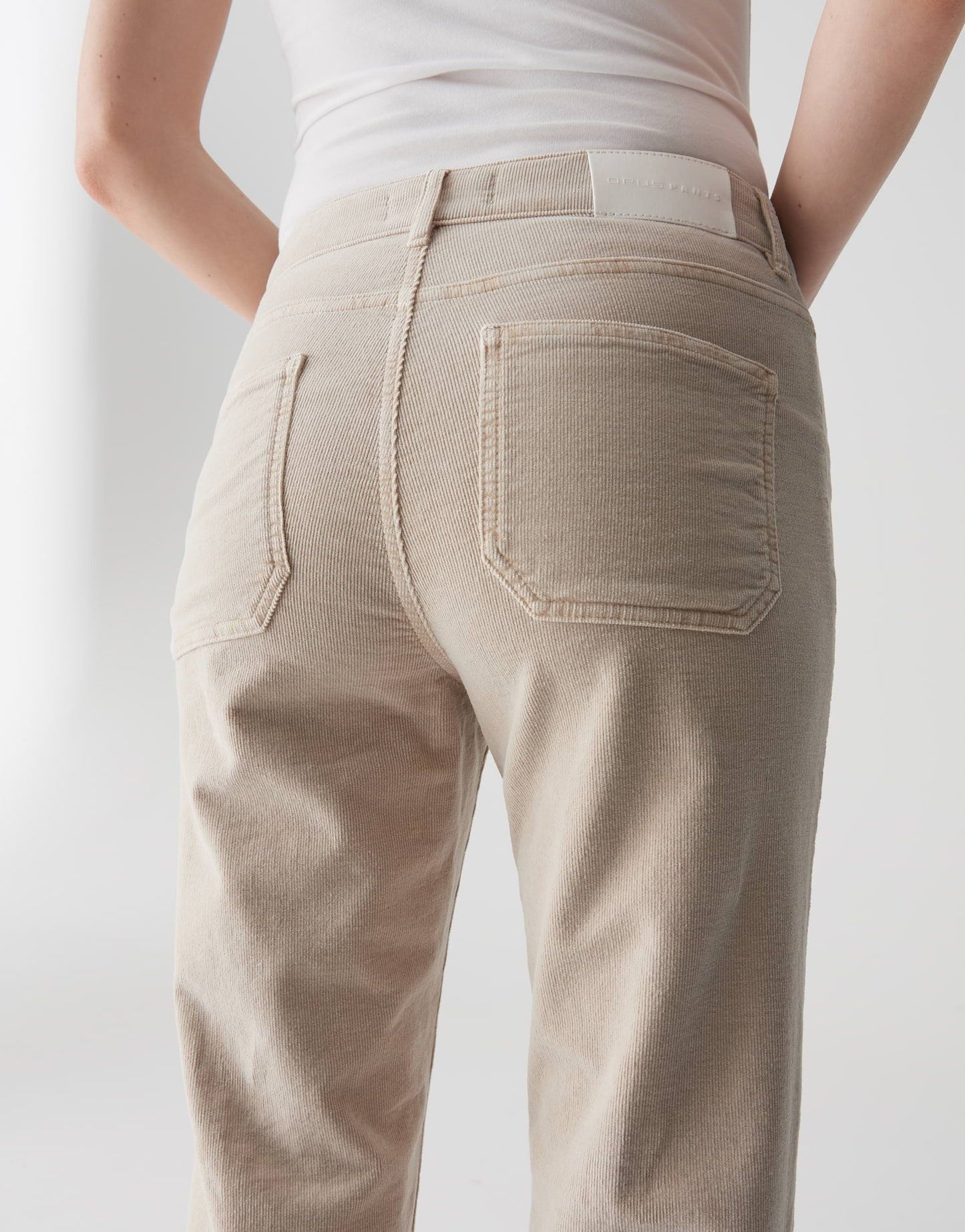 Opus Pants Damen Hose Melly fresh beige