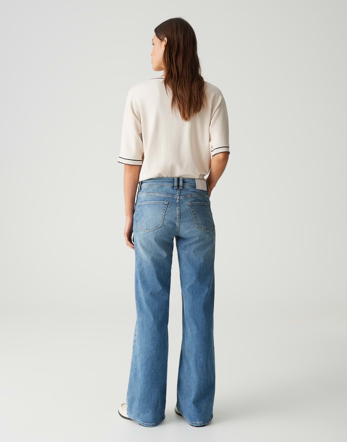 Opus Pants Damen Jeans Melly modern blau