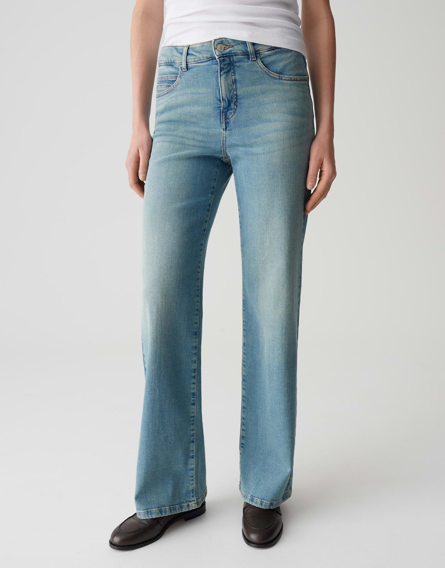 Opus Damen Hose Melly modern blau