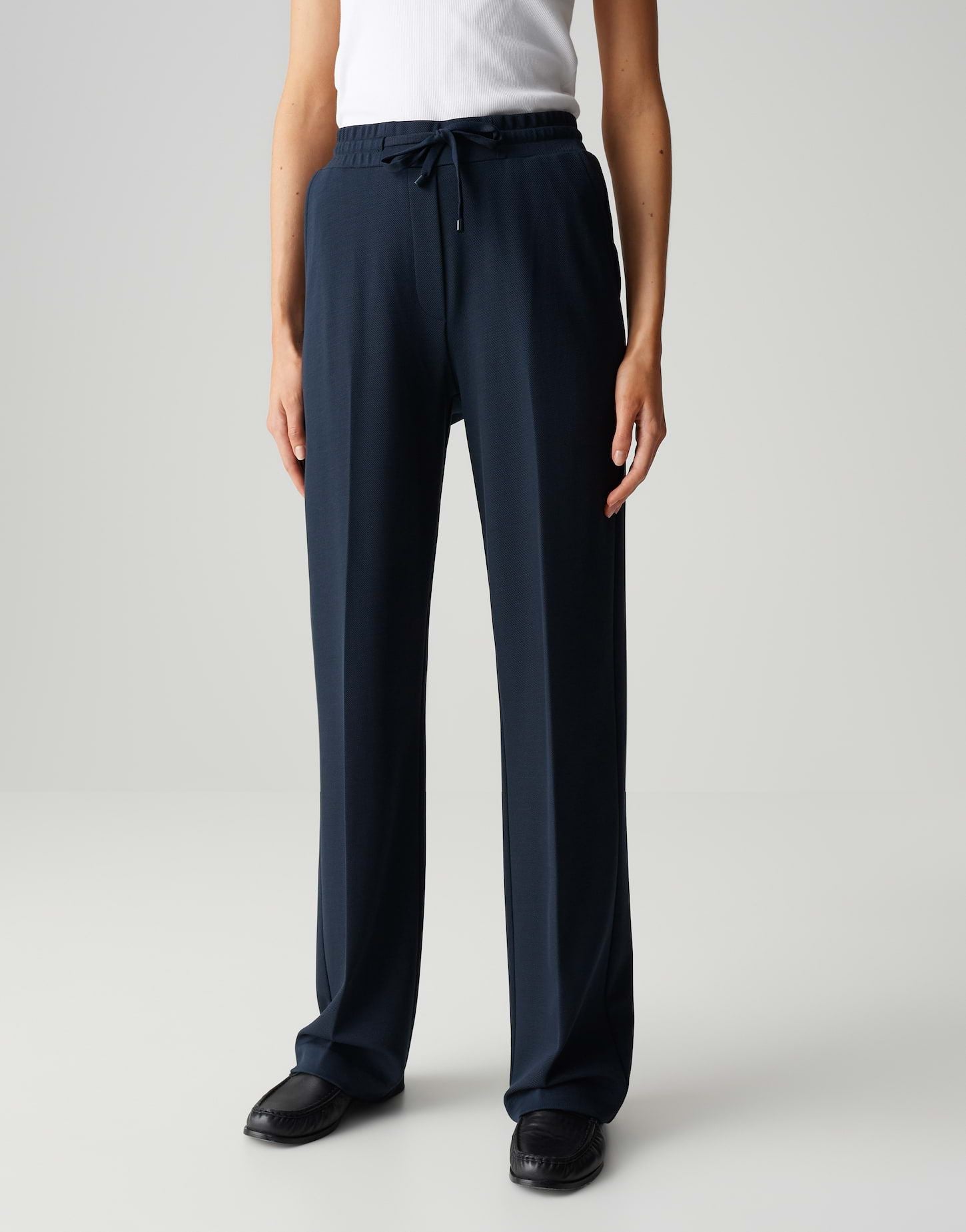 Opus Pants Damen Hose Macie blau