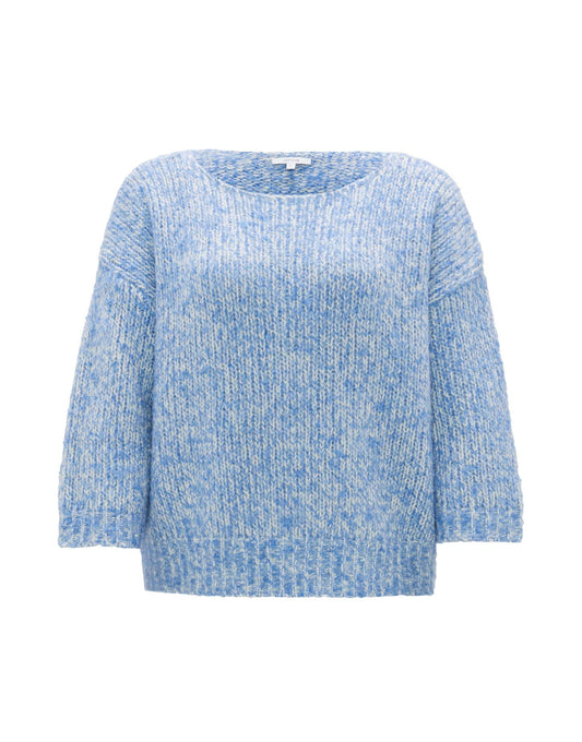 Opus Damen Pullover Polika blau