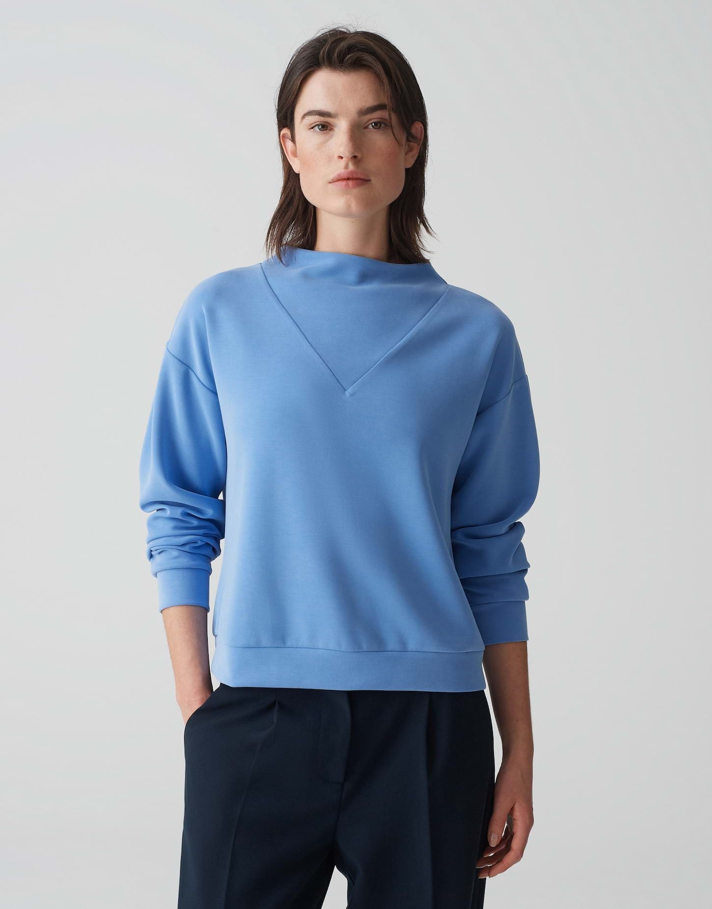 Opus Damen Sweater Ginsanu blau