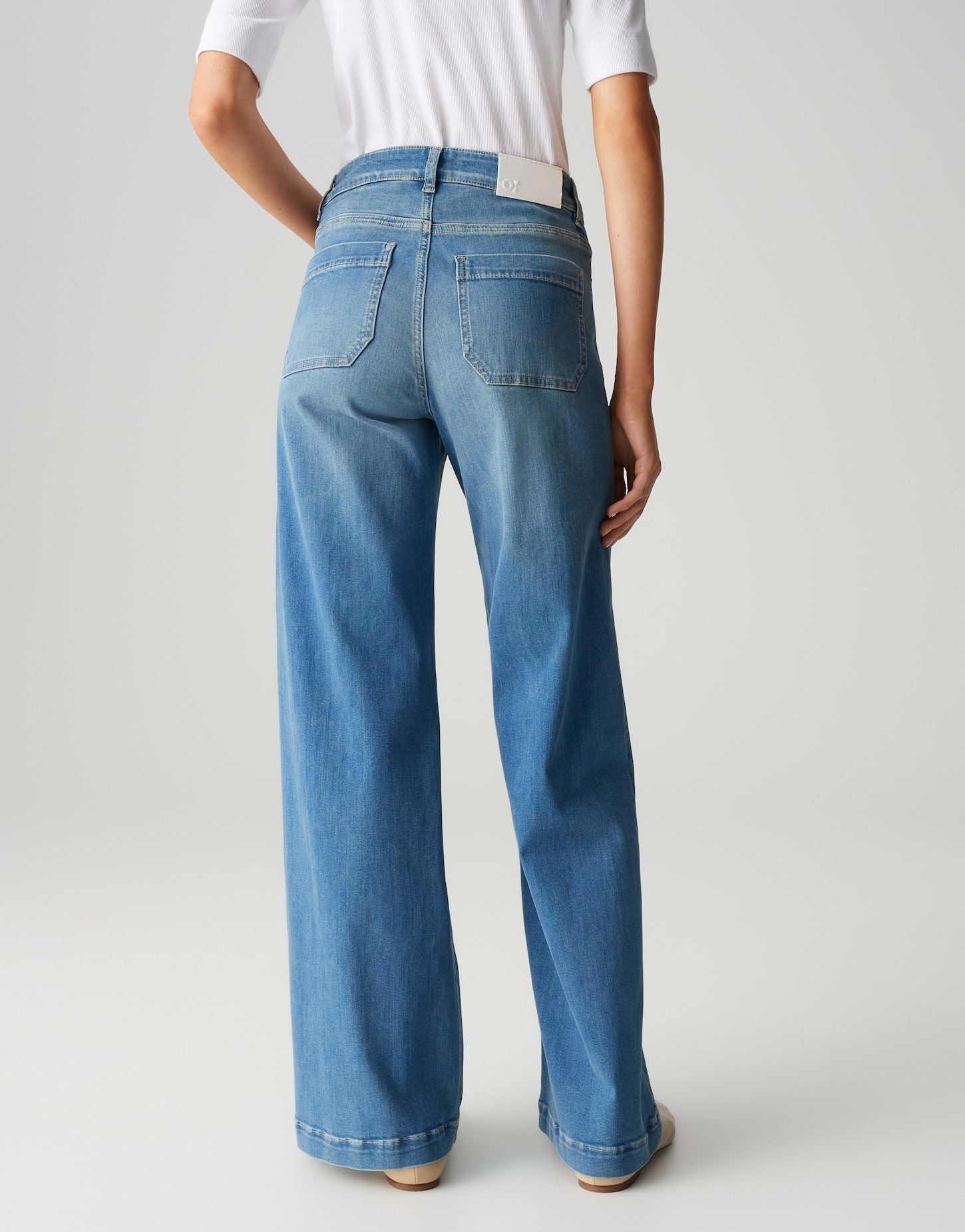 Opus Pants Damen Jeans Melly groove blau