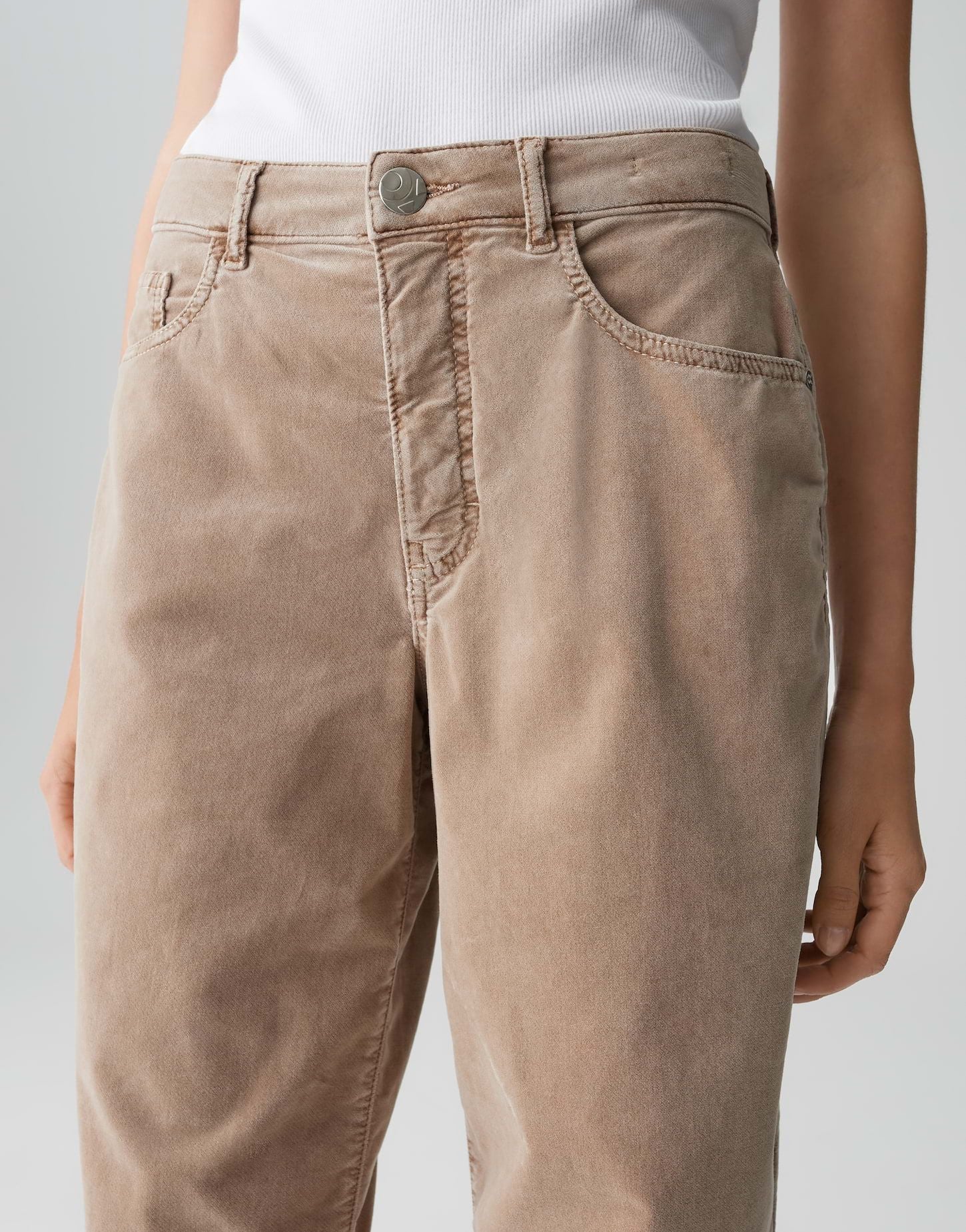 Opus Pants Damen Hose Melly relax braun