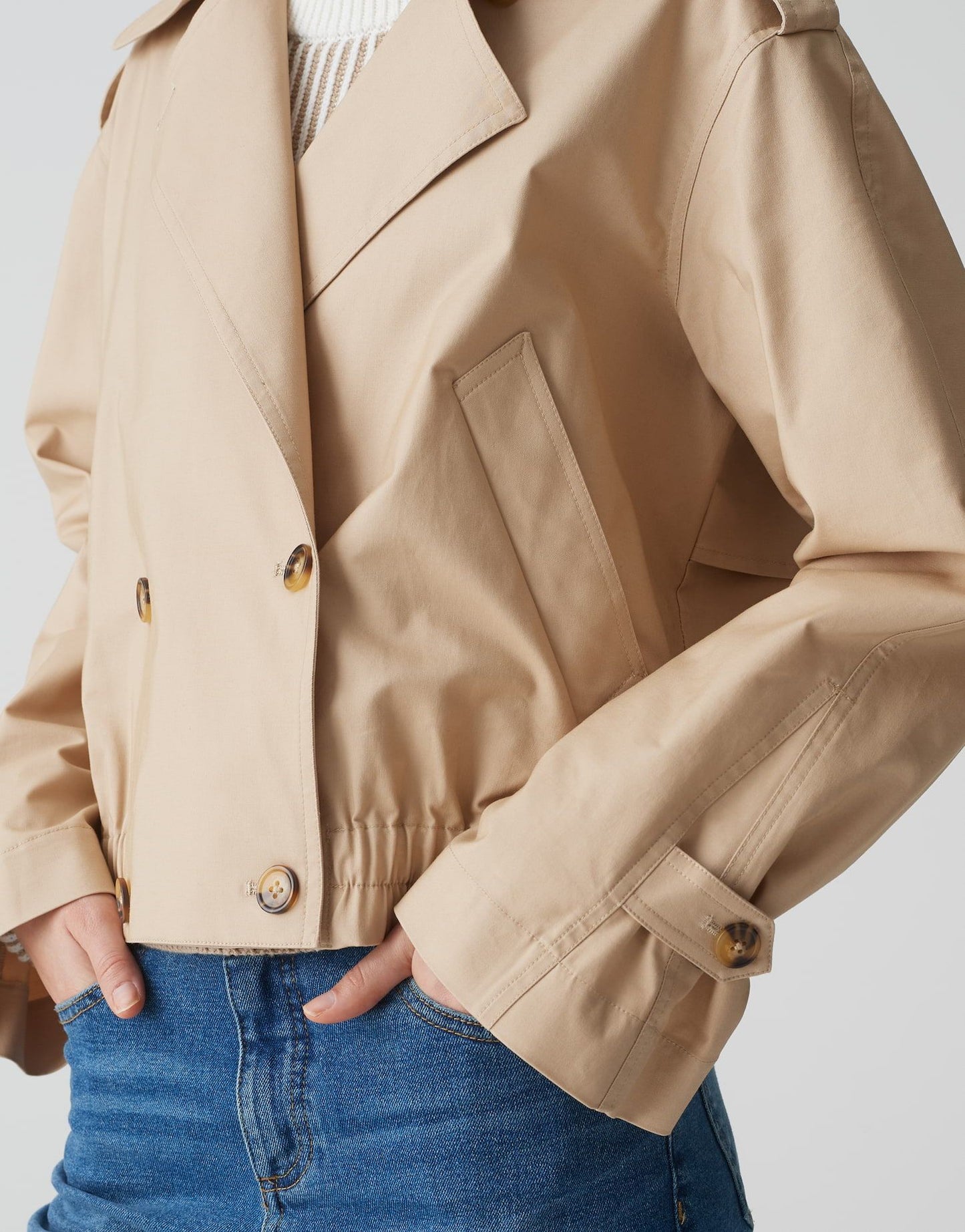 Opus Damen Trenchcoat Hedie beige