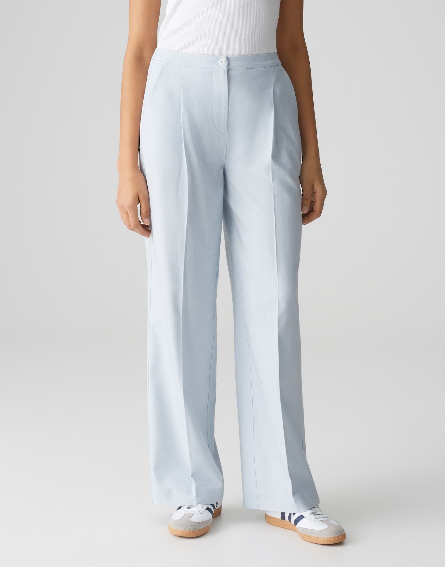 Opus Damen Hose Maiga french blau