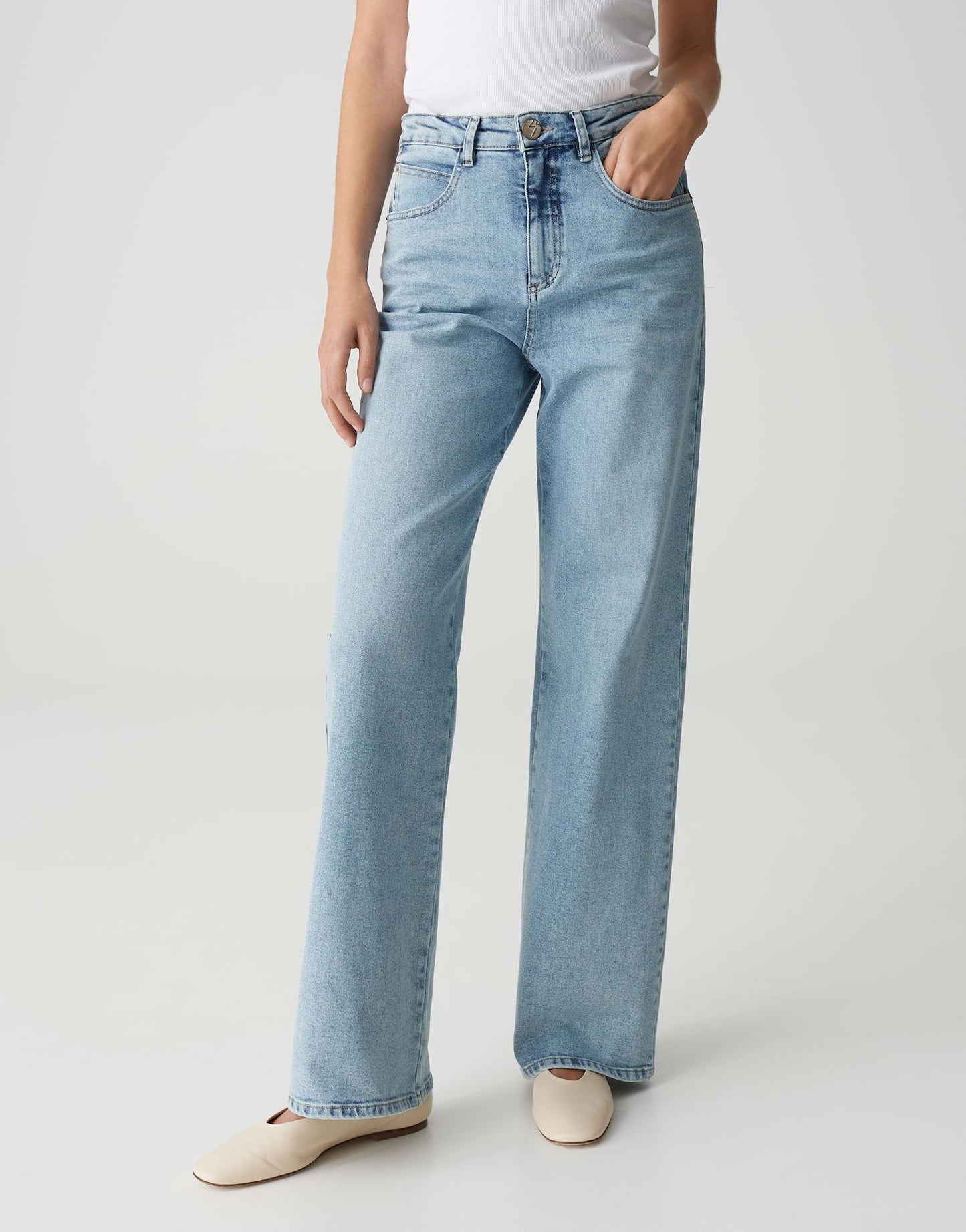 Opus Pants Damen Jeans Mivy fresh blau
